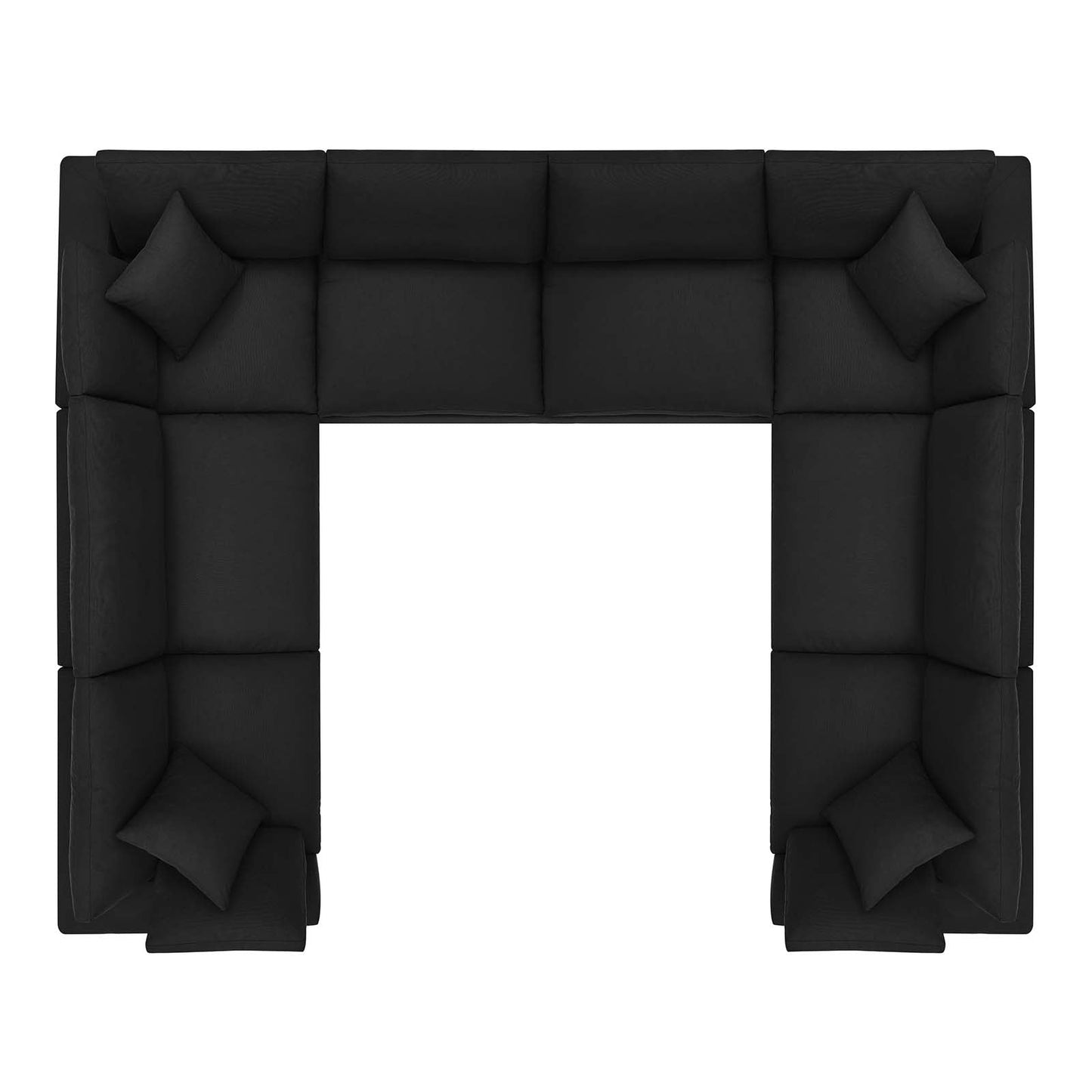 Modway Commix Down Filled Overstuffed 8 Piece Sectional Sofa Set | Sofas | 