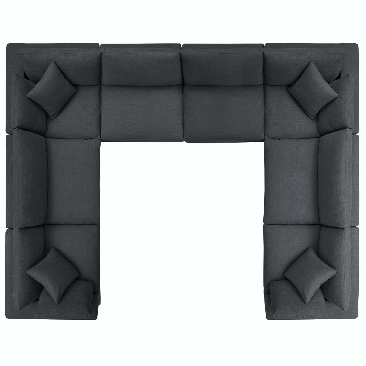 Modway Commix Down Filled Overstuffed 8 Piece Sectional Sofa Set | Sofas | 