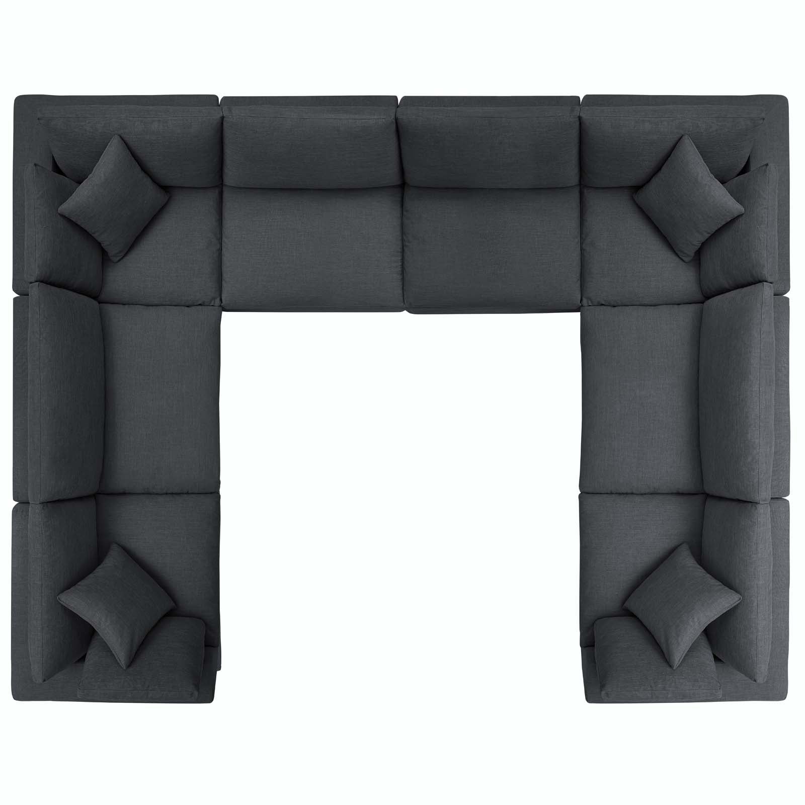 Modway Commix Down Filled Overstuffed 8 Piece Sectional Sofa Set | Sofas | 
