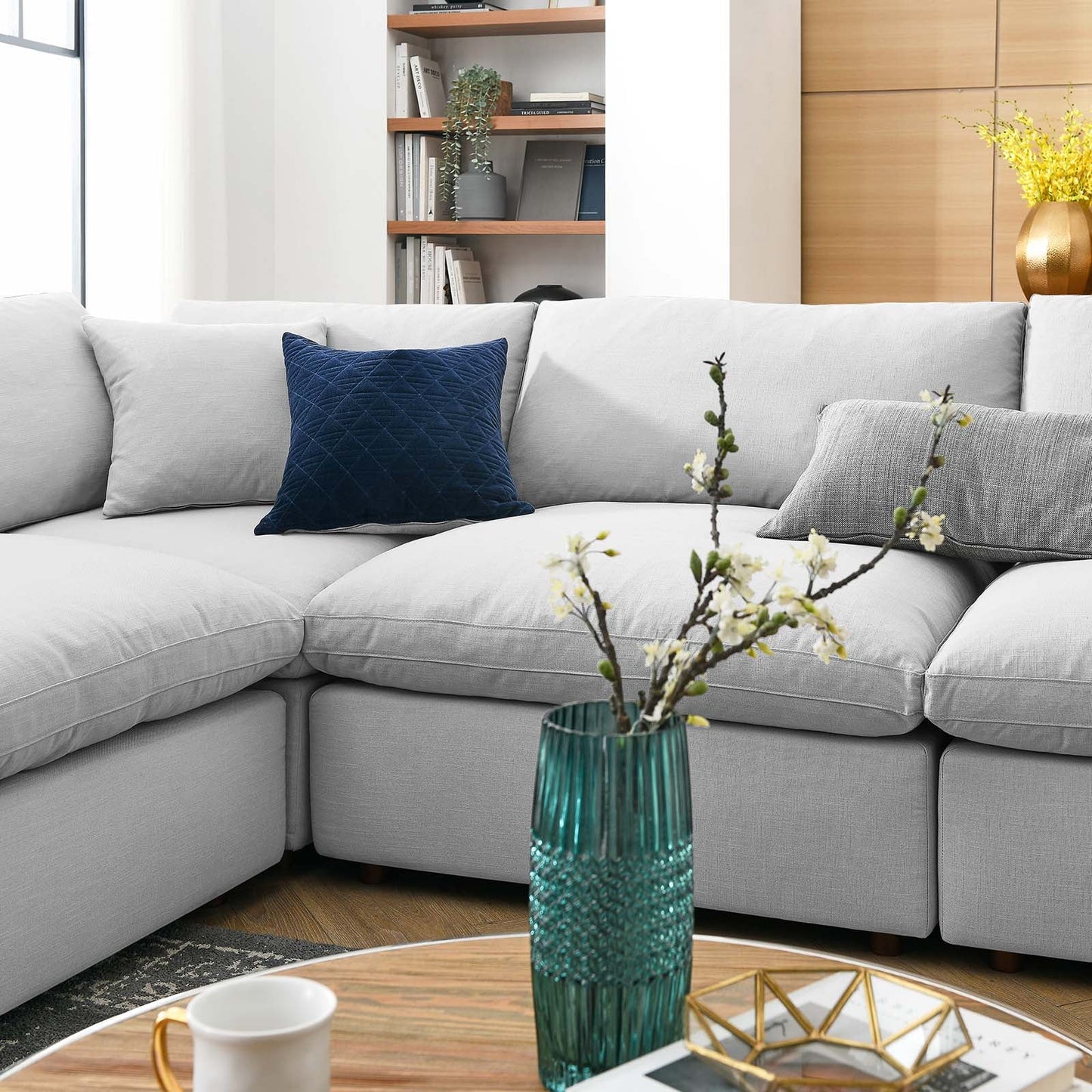 Modway Commix Down Filled Overstuffed 8 Piece Sectional Sofa Set | Sofas | 