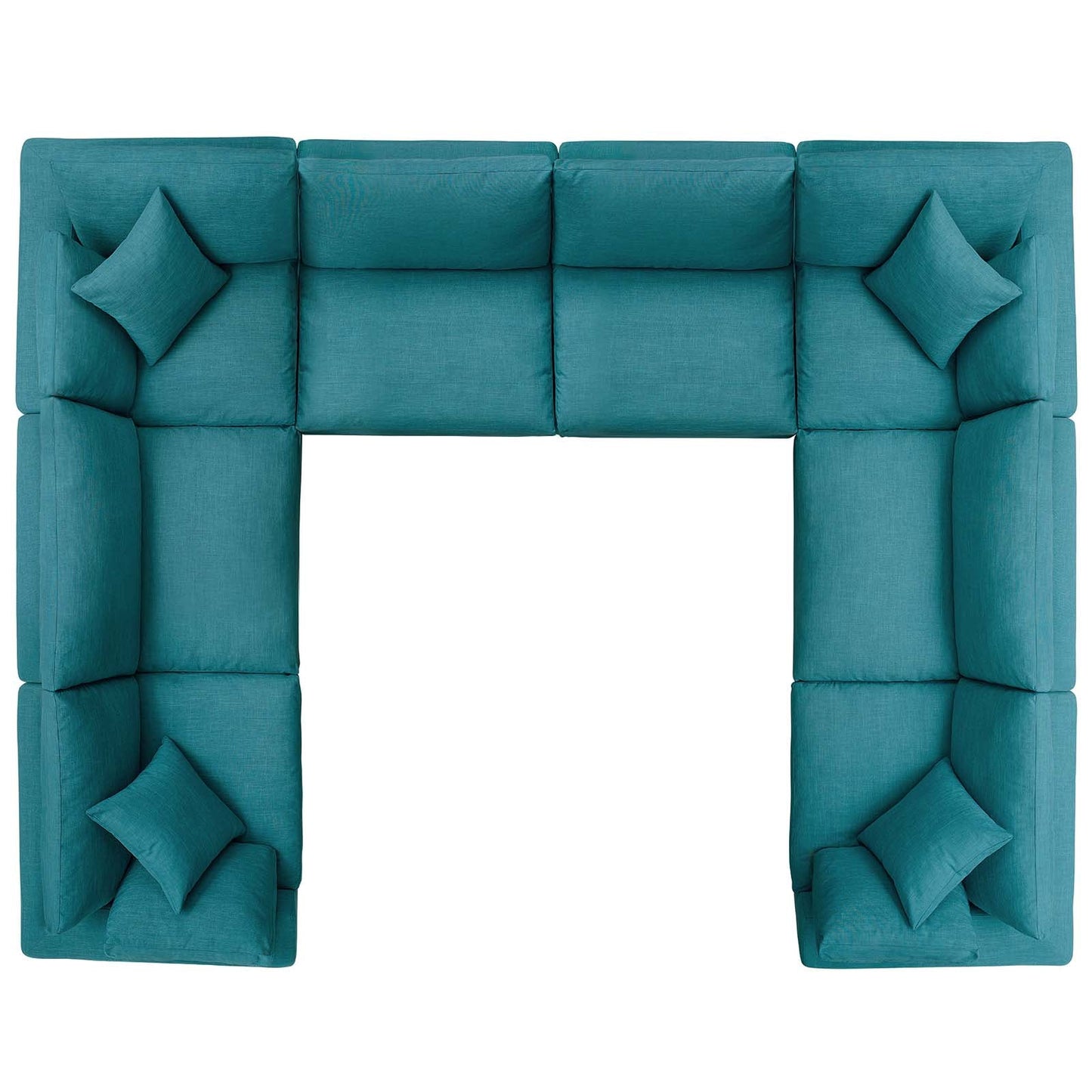 Modway Commix Down Filled Overstuffed 8 Piece Sectional Sofa Set | Sofas | 