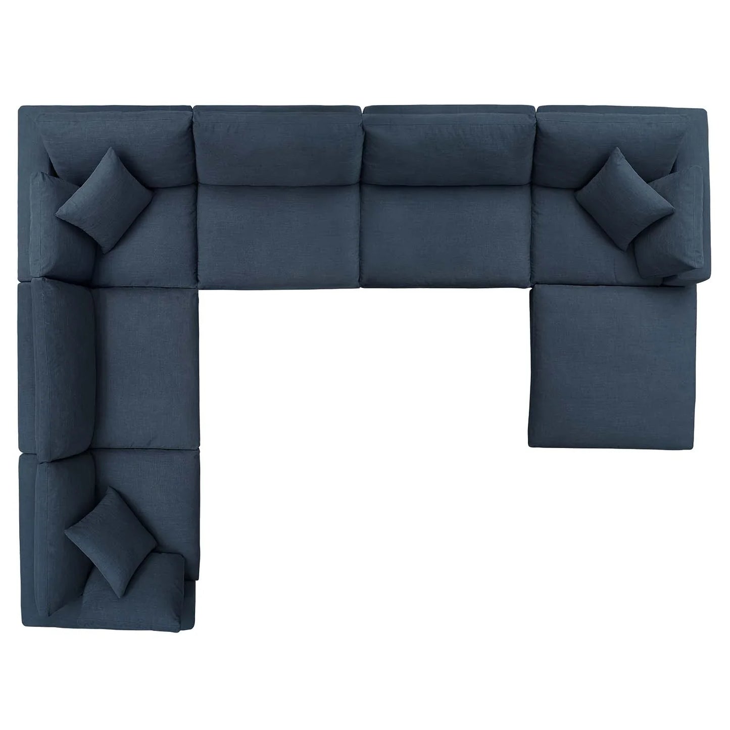 Modway Commix Down Filled Overstuffed 7 Piece Sectional Sofa Set | Sofas | 