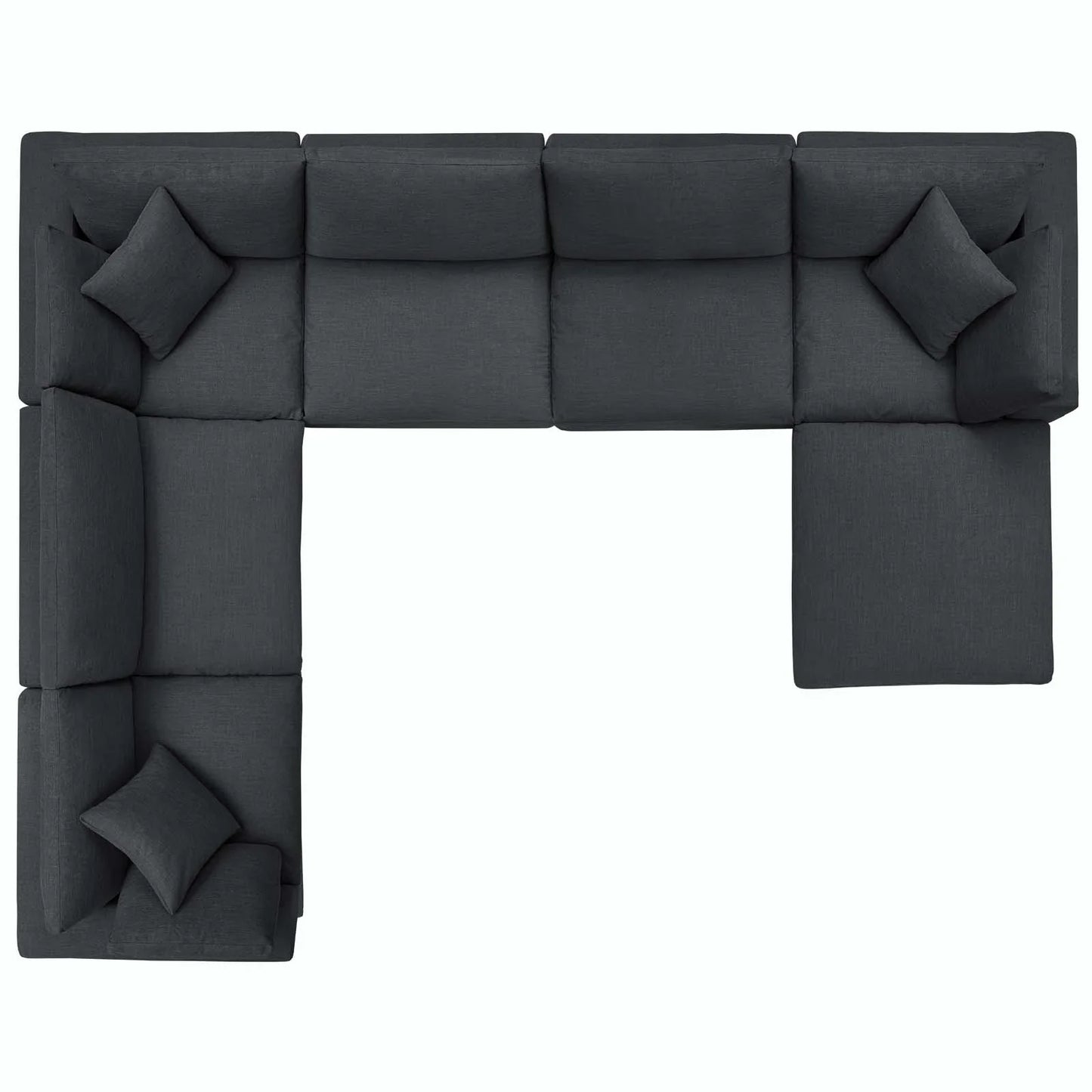 Modway Commix Down Filled Overstuffed 7 Piece Sectional Sofa Set | Sofas | 