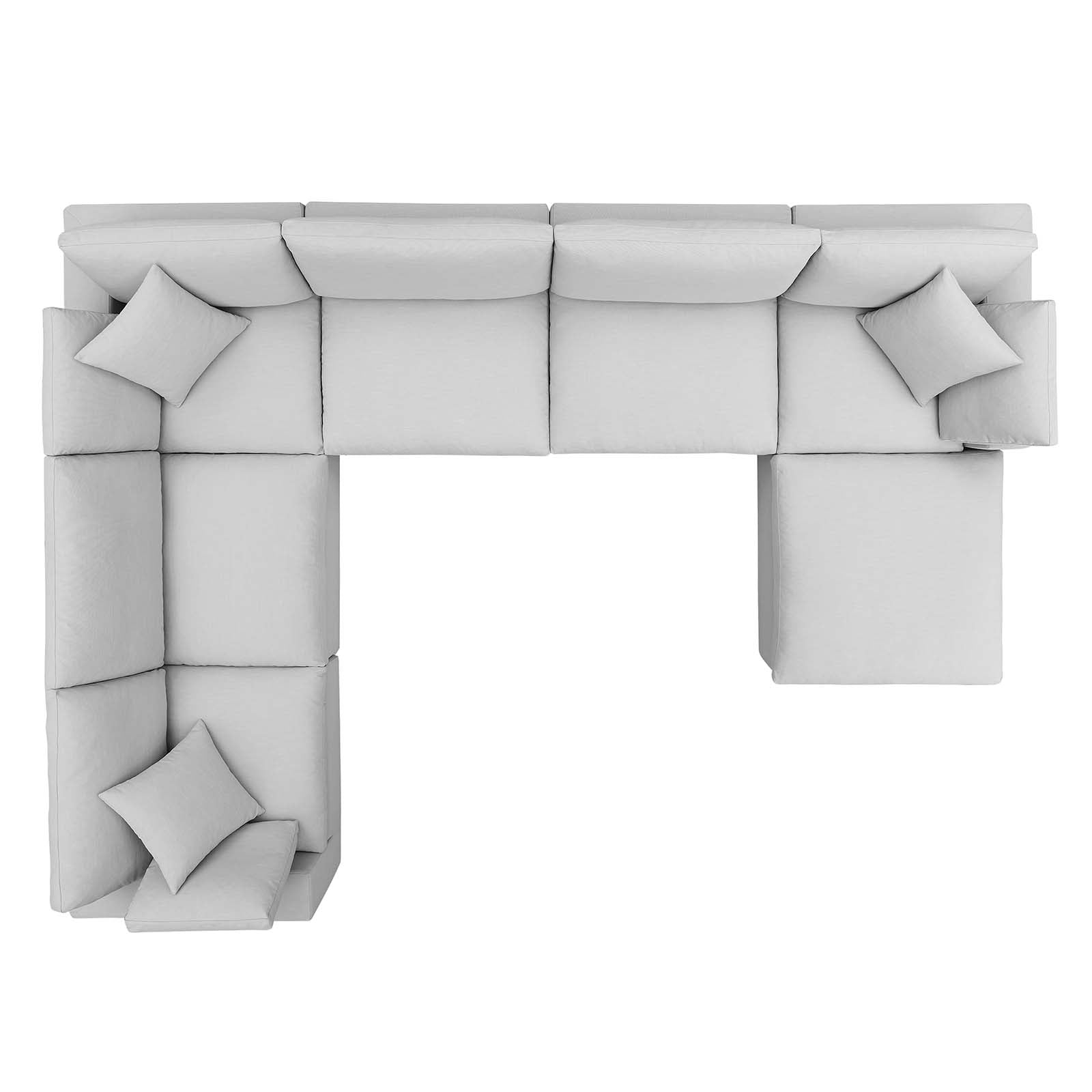 Modway Commix Down Filled Overstuffed 7 Piece Sectional Sofa Set | Sofas | 