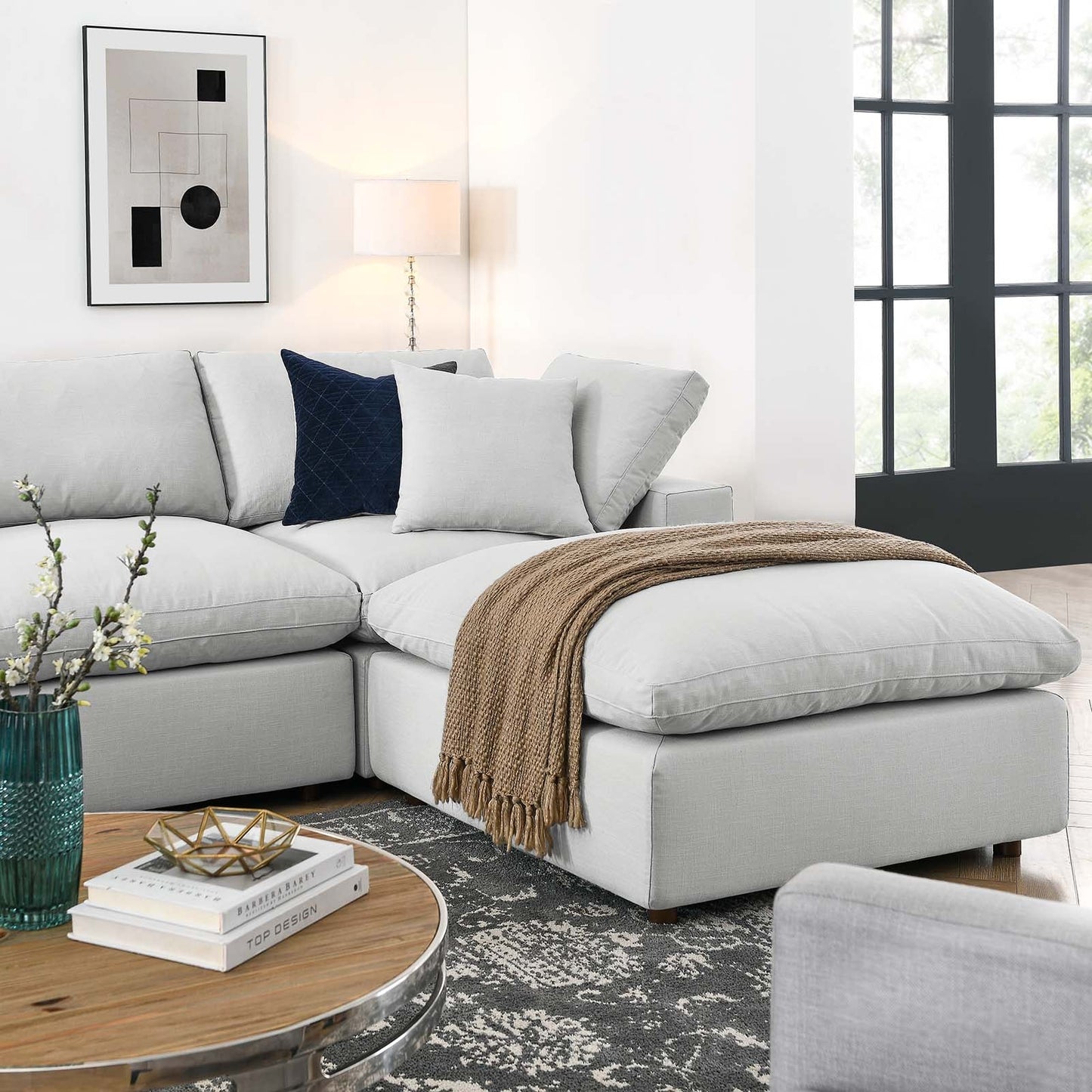 Modway Commix Down Filled Overstuffed 7 Piece Sectional Sofa Set | Sofas | 