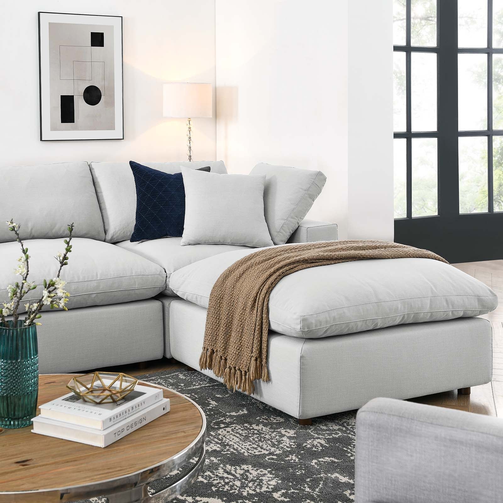 Modway Commix Down Filled Overstuffed 7 Piece Sectional Sofa Set | Sofas | 