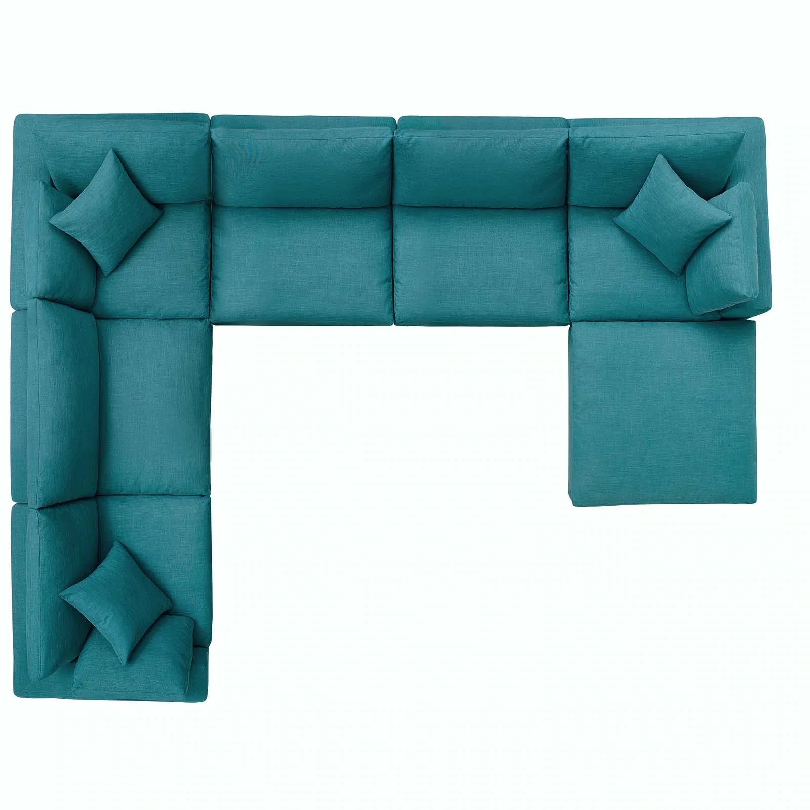 Modway Commix Down Filled Overstuffed 7 Piece Sectional Sofa Set | Sofas | 