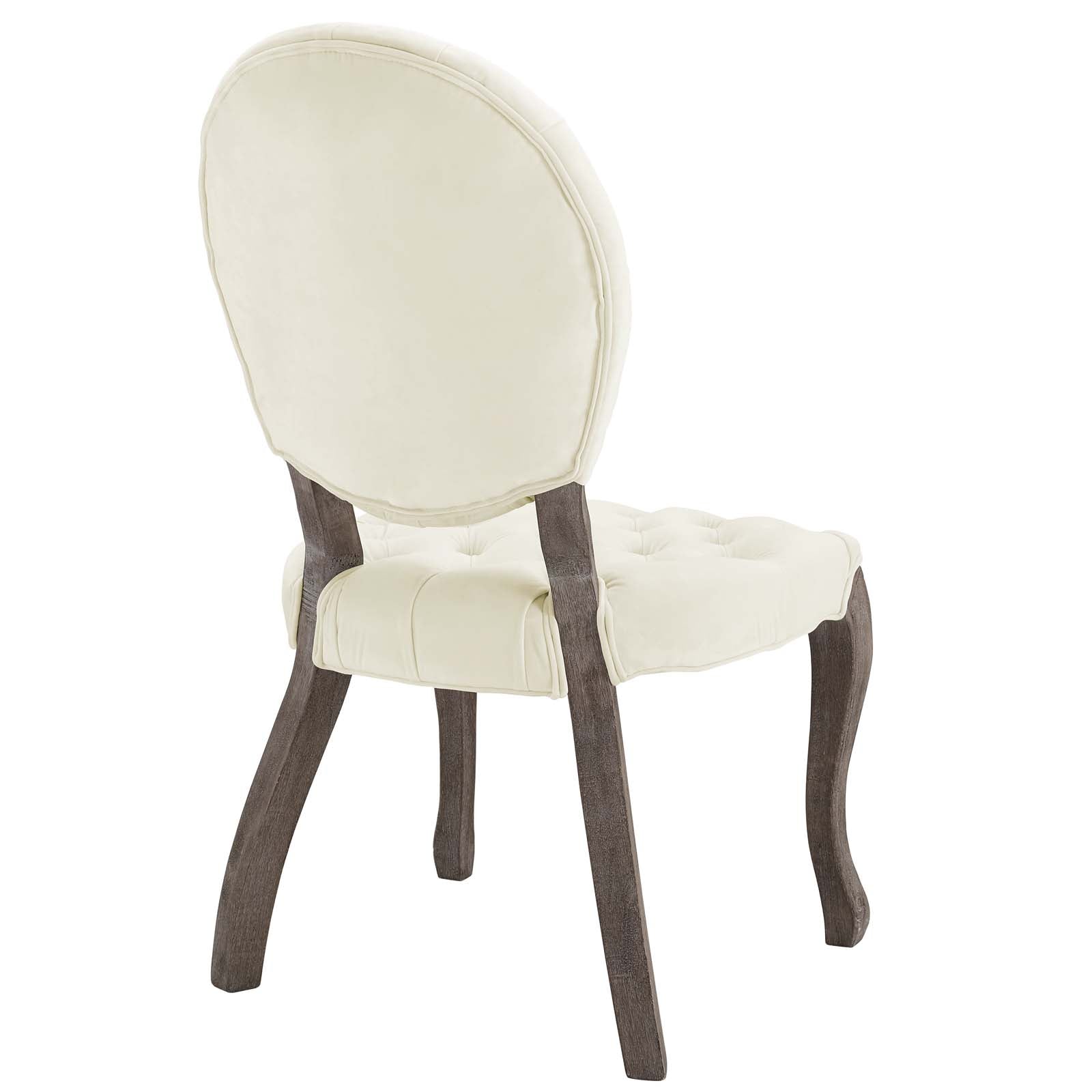 Modway Exhibit French Vintage Dining Performance Velvet Side Chair | Dining Chairs | 