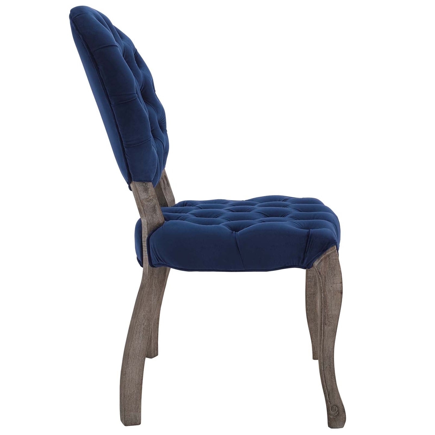 Modway Exhibit French Vintage Dining Performance Velvet Side Chair | Dining Chairs | 