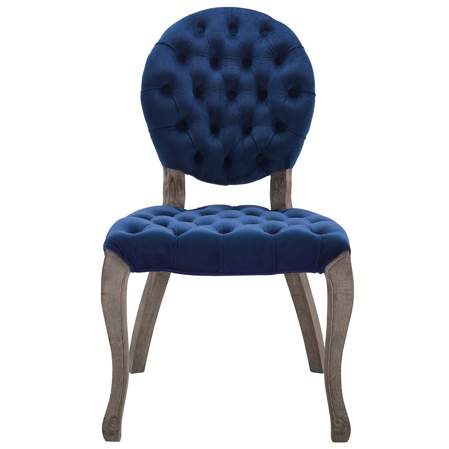 Modway Exhibit French Vintage Dining Performance Velvet Side Chair | Dining Chairs | 