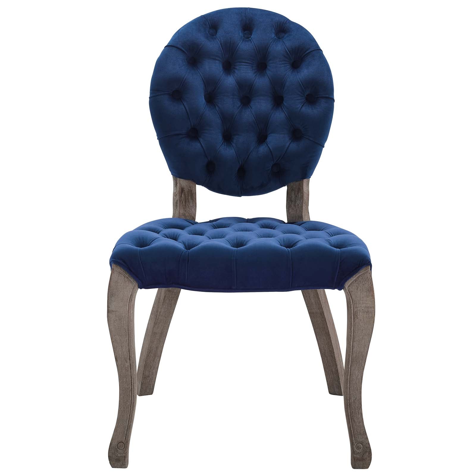 Modway Exhibit French Vintage Dining Performance Velvet Side Chair | Dining Chairs | 