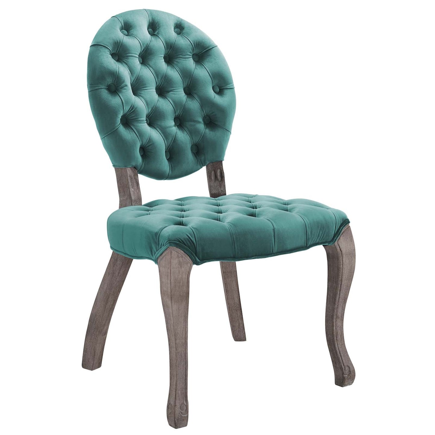 Modway Exhibit French Vintage Dining Performance Velvet Side Chair | Dining Chairs | 