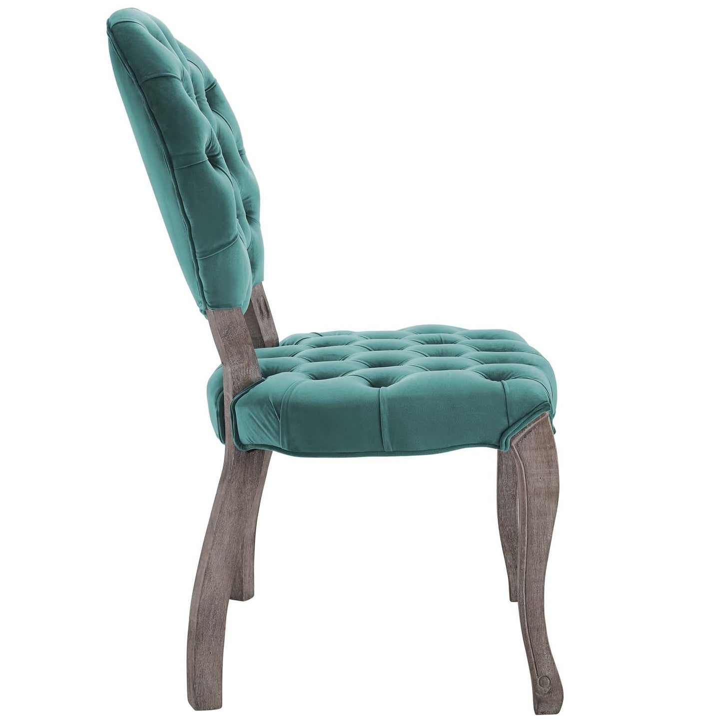 Modway Exhibit French Vintage Dining Performance Velvet Side Chair | Dining Chairs | 