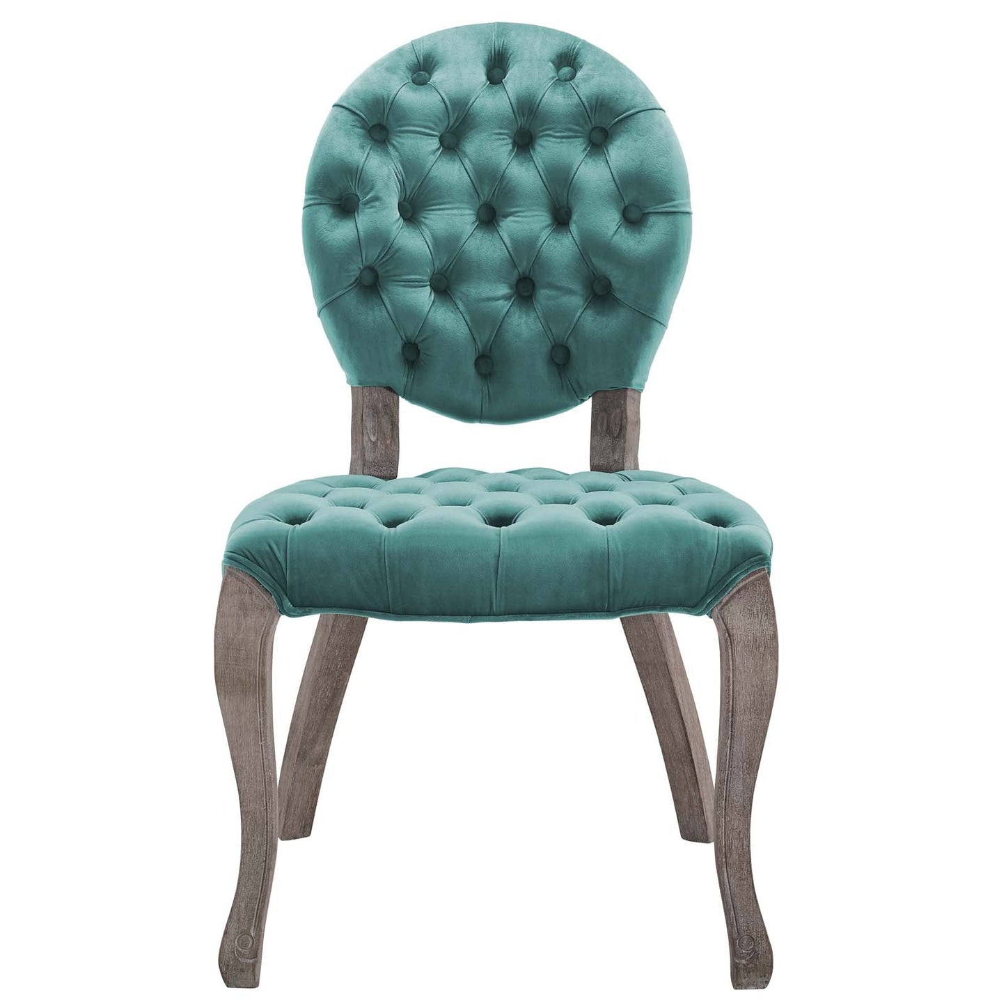 Modway Exhibit French Vintage Dining Performance Velvet Side Chair | Dining Chairs | 