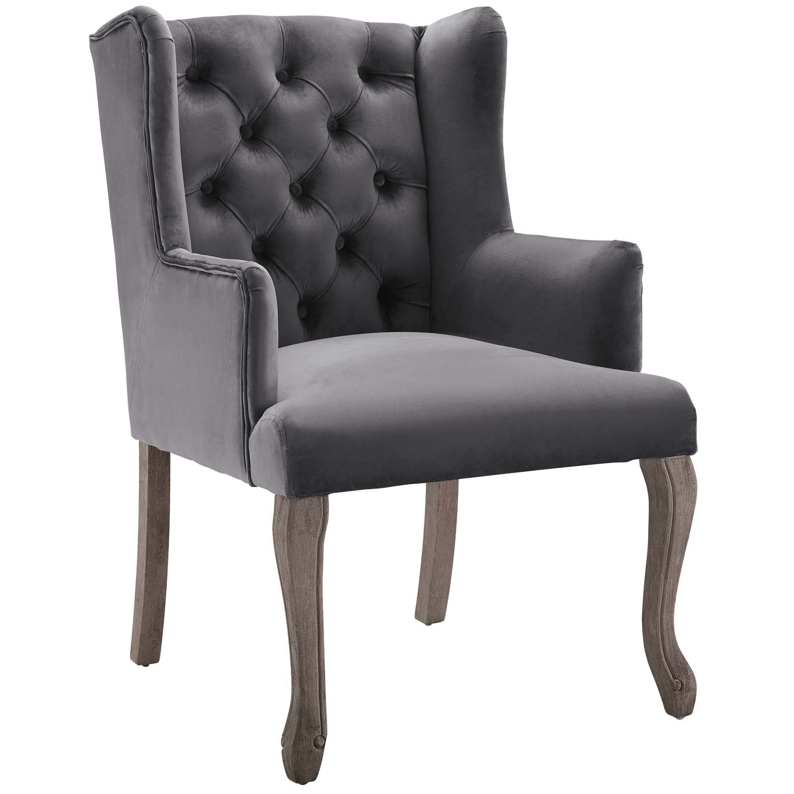 Modway Realm French Vintage Dining Performance Velvet Armchair | Armchairs | Modishstore