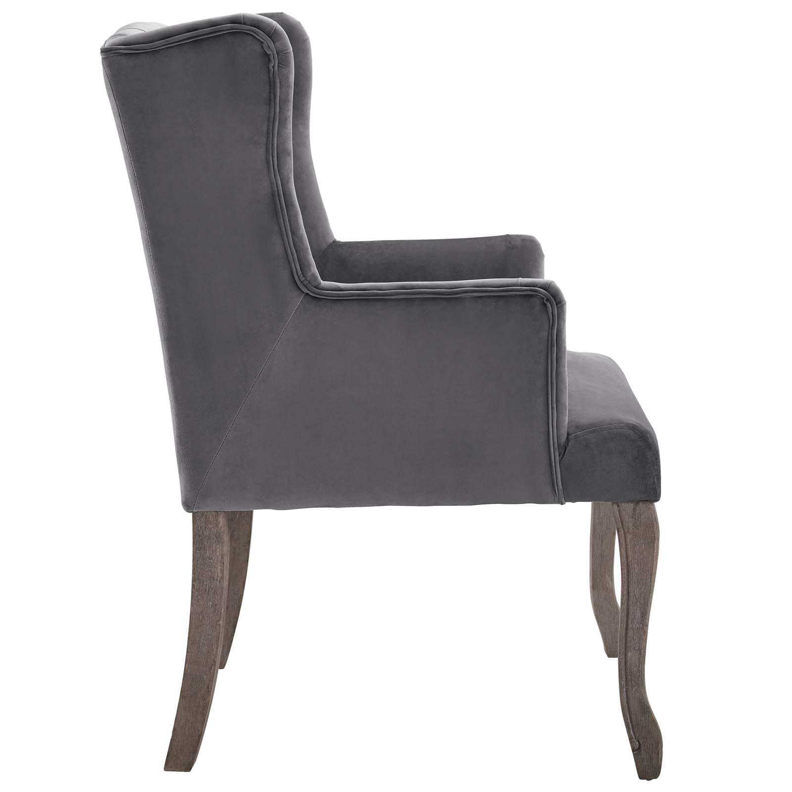 Modway Realm French Vintage Dining Performance Velvet Armchair | Armchairs | Modishstore-2