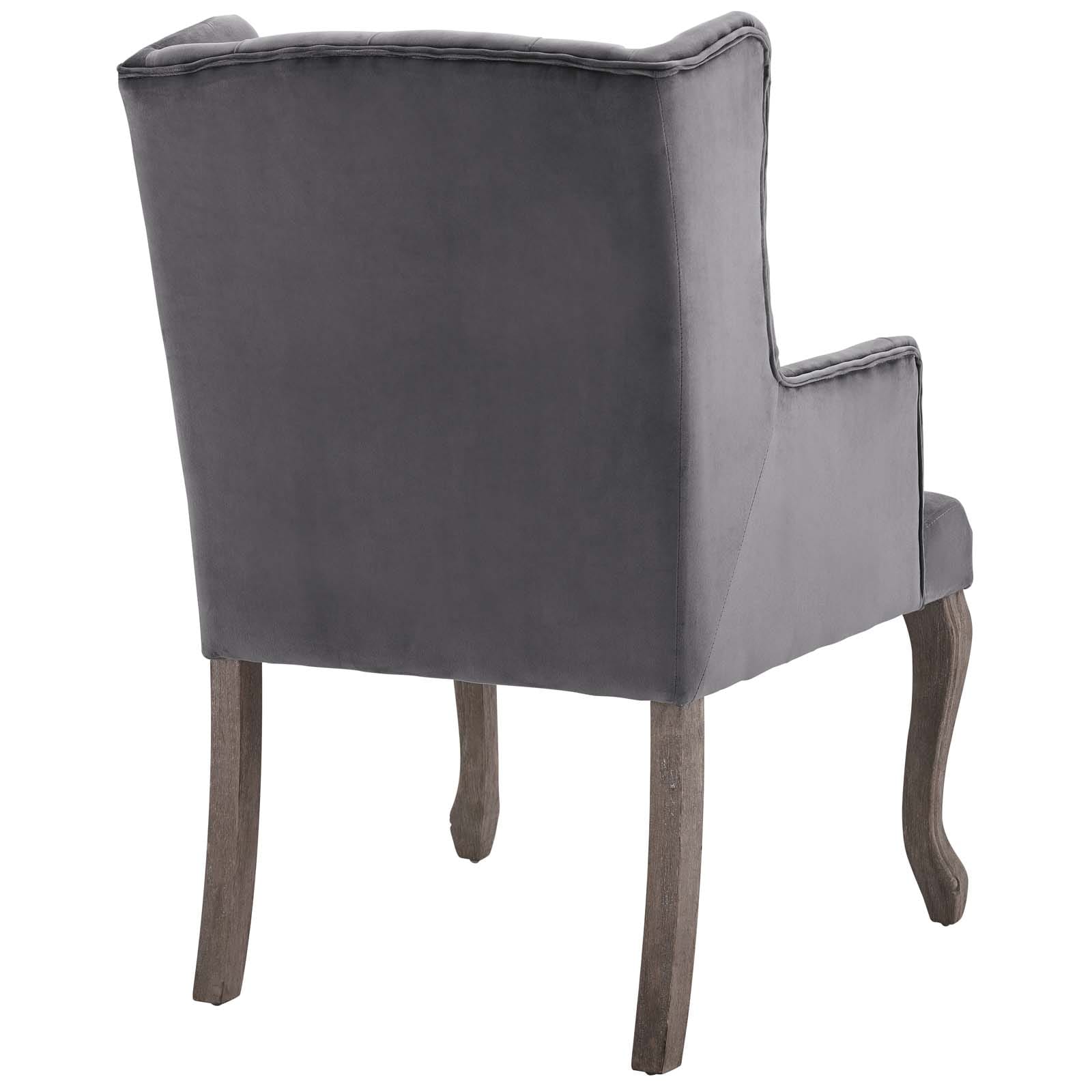 Modway Realm French Vintage Dining Performance Velvet Armchair | Armchairs | Modishstore-3