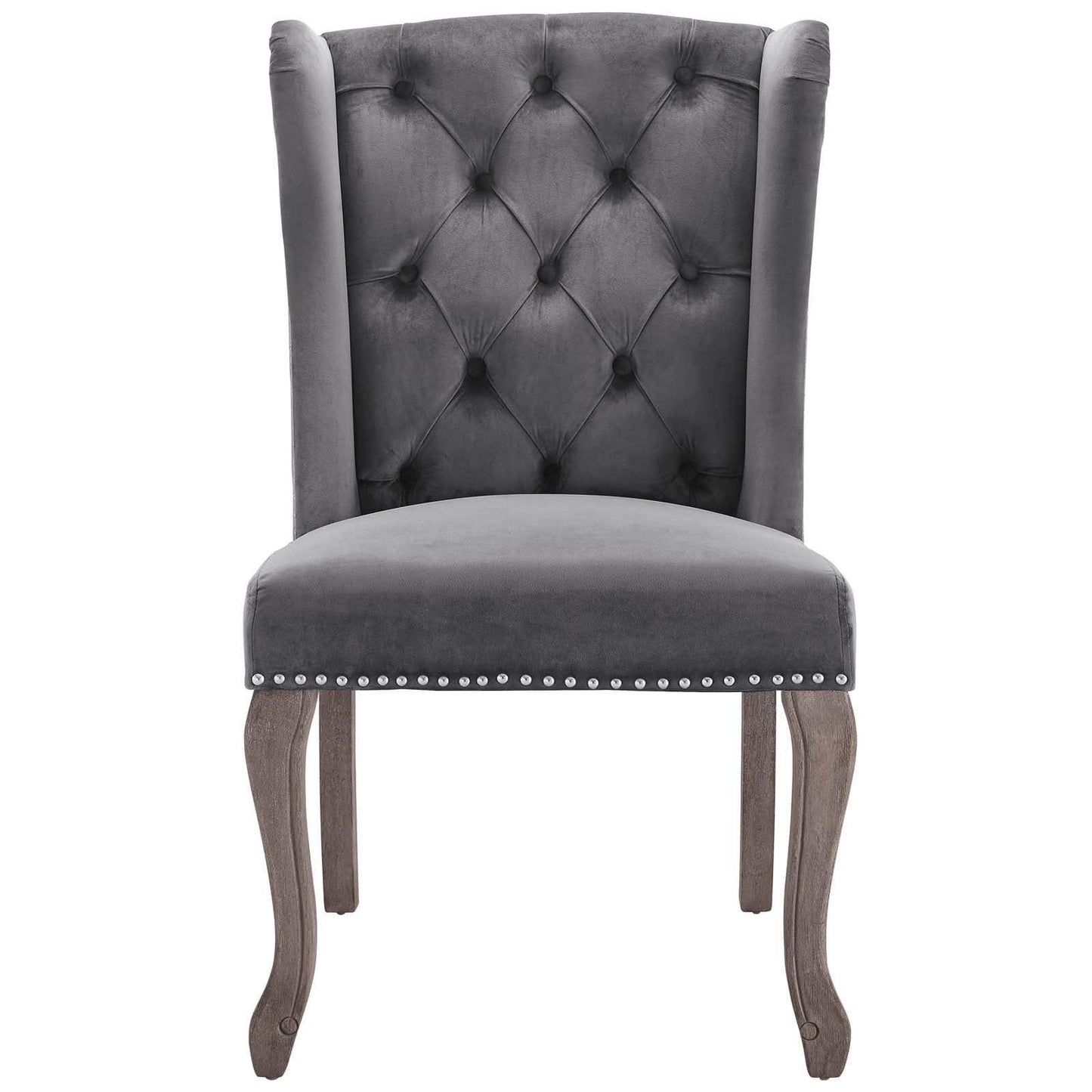 Modway Apprise French Vintage Dining Performance Velvet Side Chair