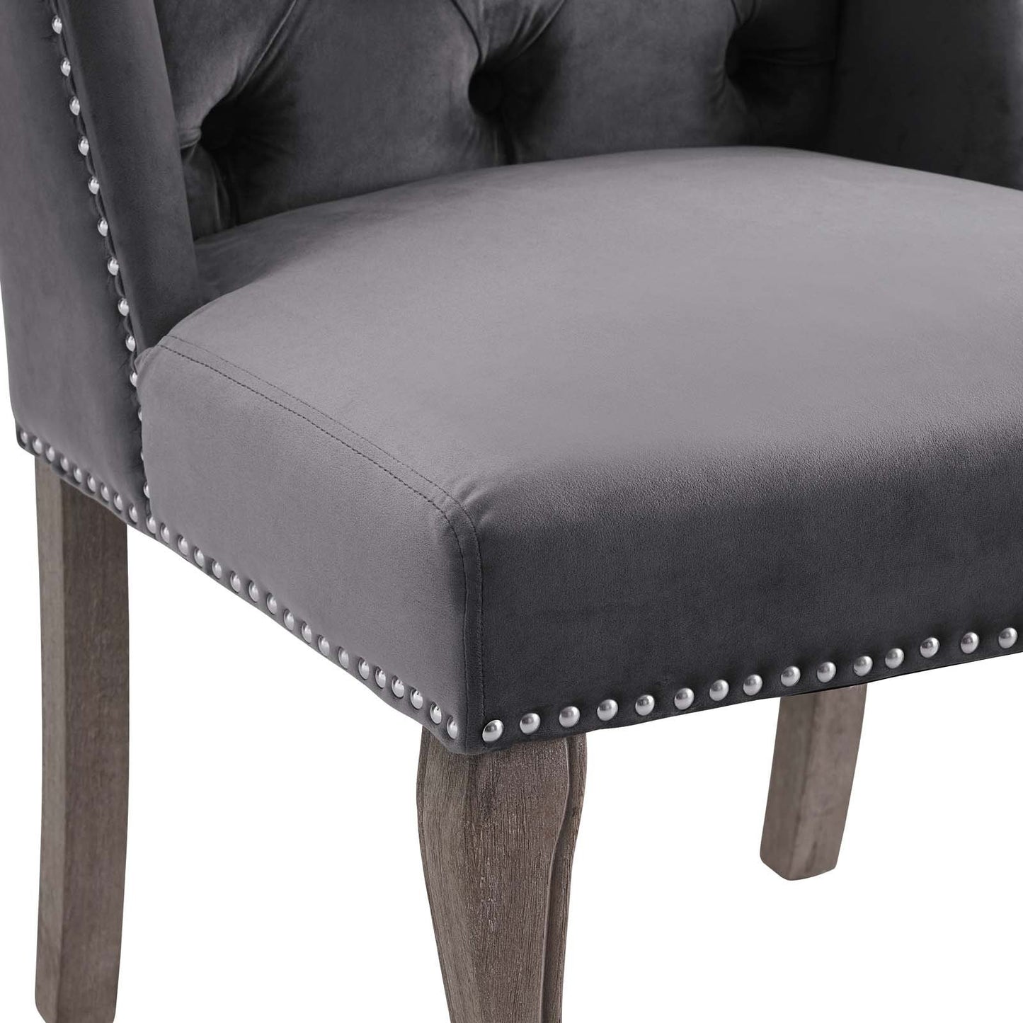 Modway Apprise French Vintage Dining Performance Velvet Side Chair