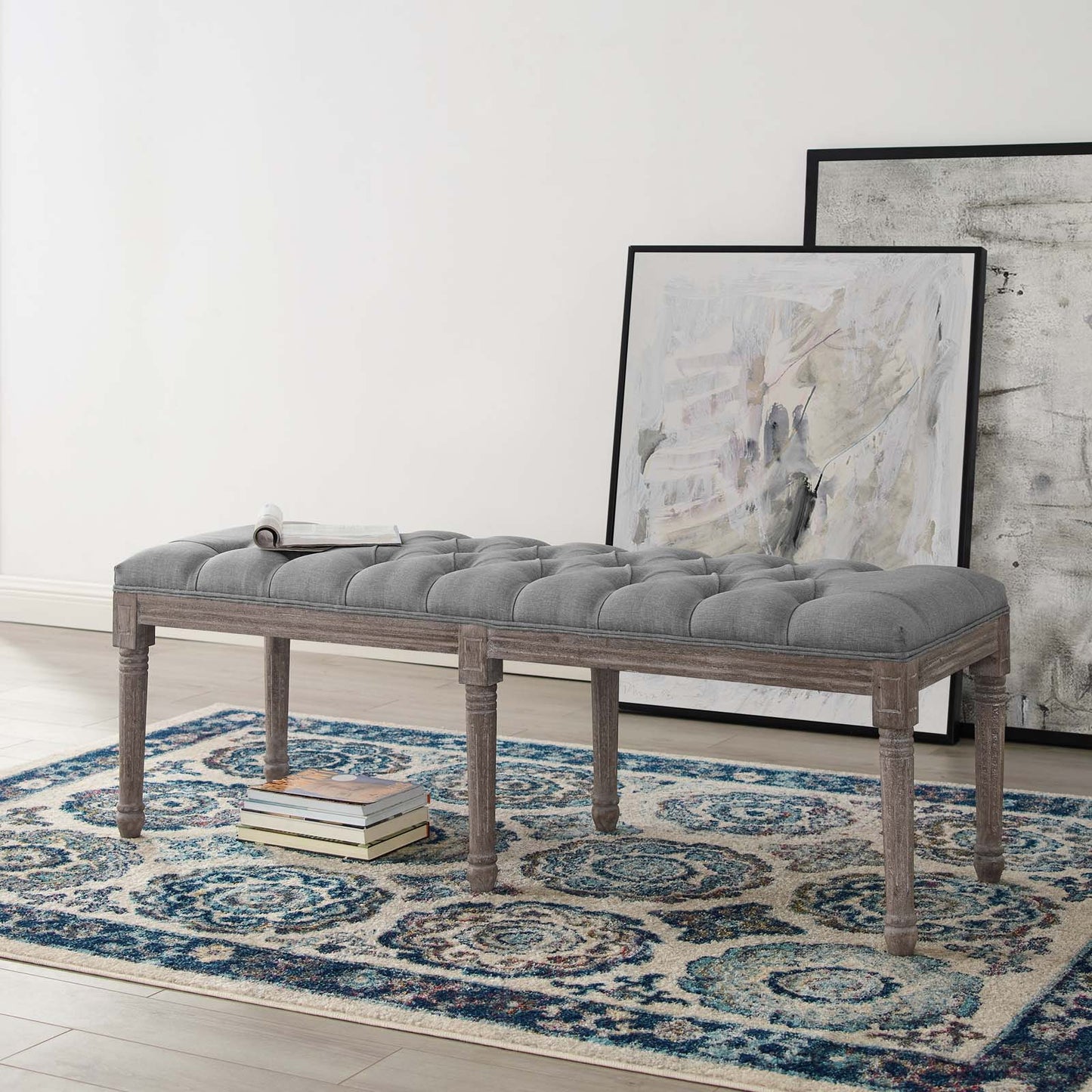 Modway Province French Vintage Performance Velvet Bench | Stools & Benches | Modishstore-13