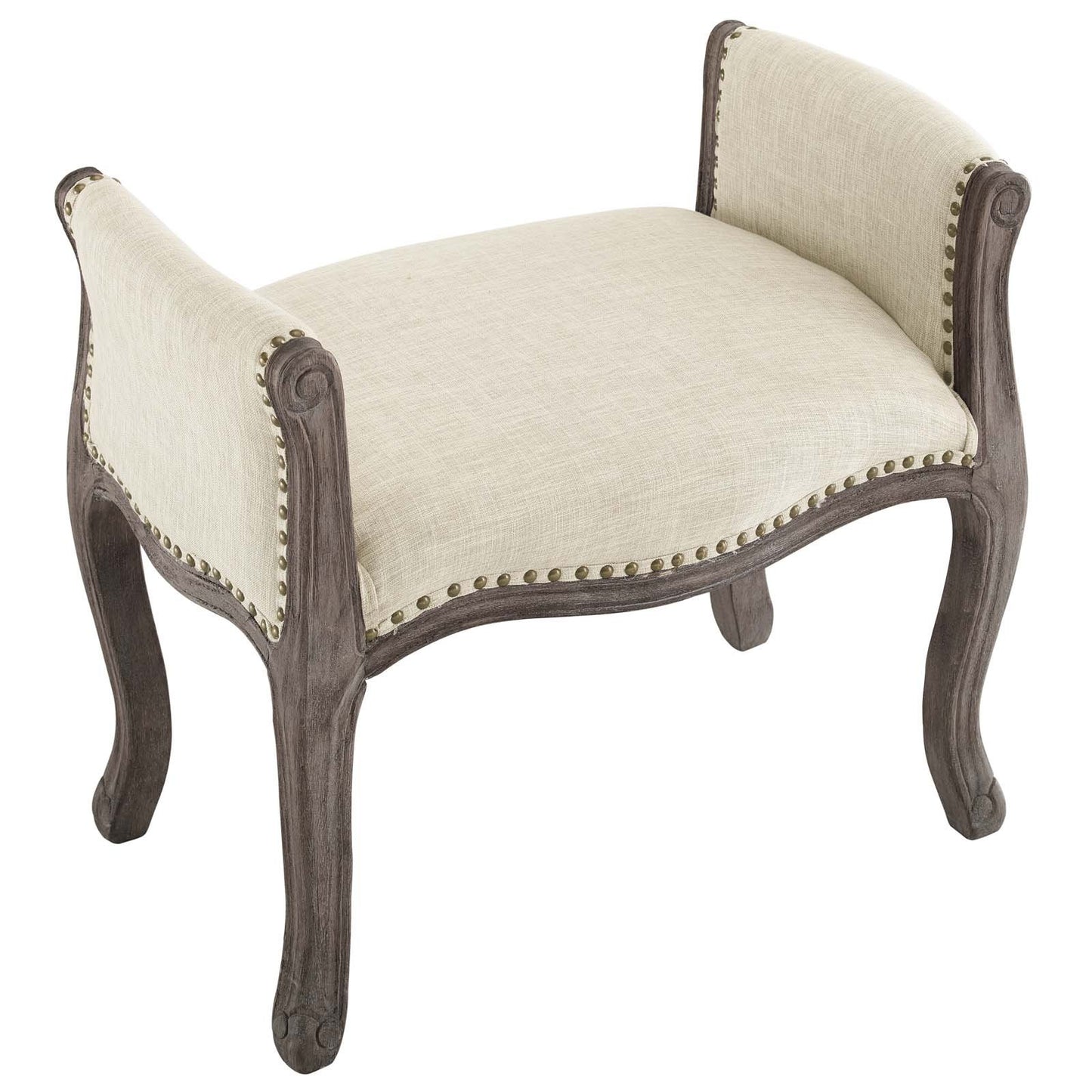 Modway Avail Vintage French Upholstered Fabric Bench