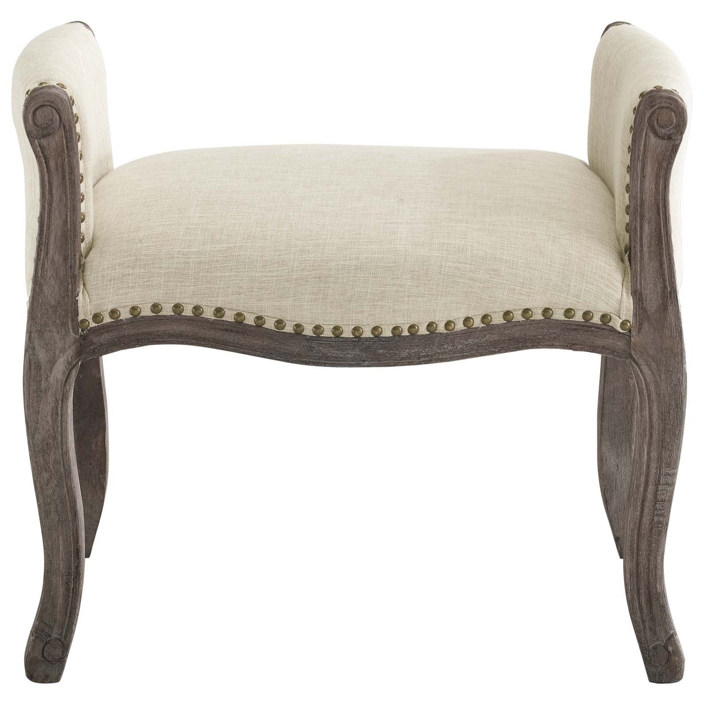 Modway Avail Vintage French Upholstered Fabric Bench
