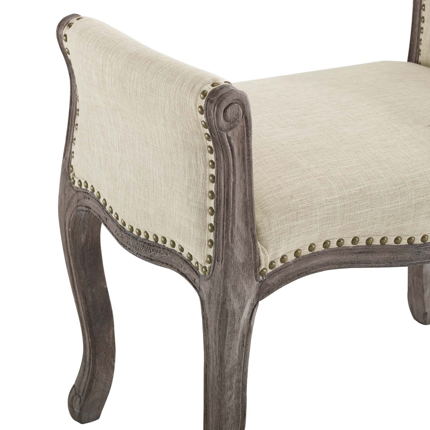 Modway Avail Vintage French Upholstered Fabric Bench