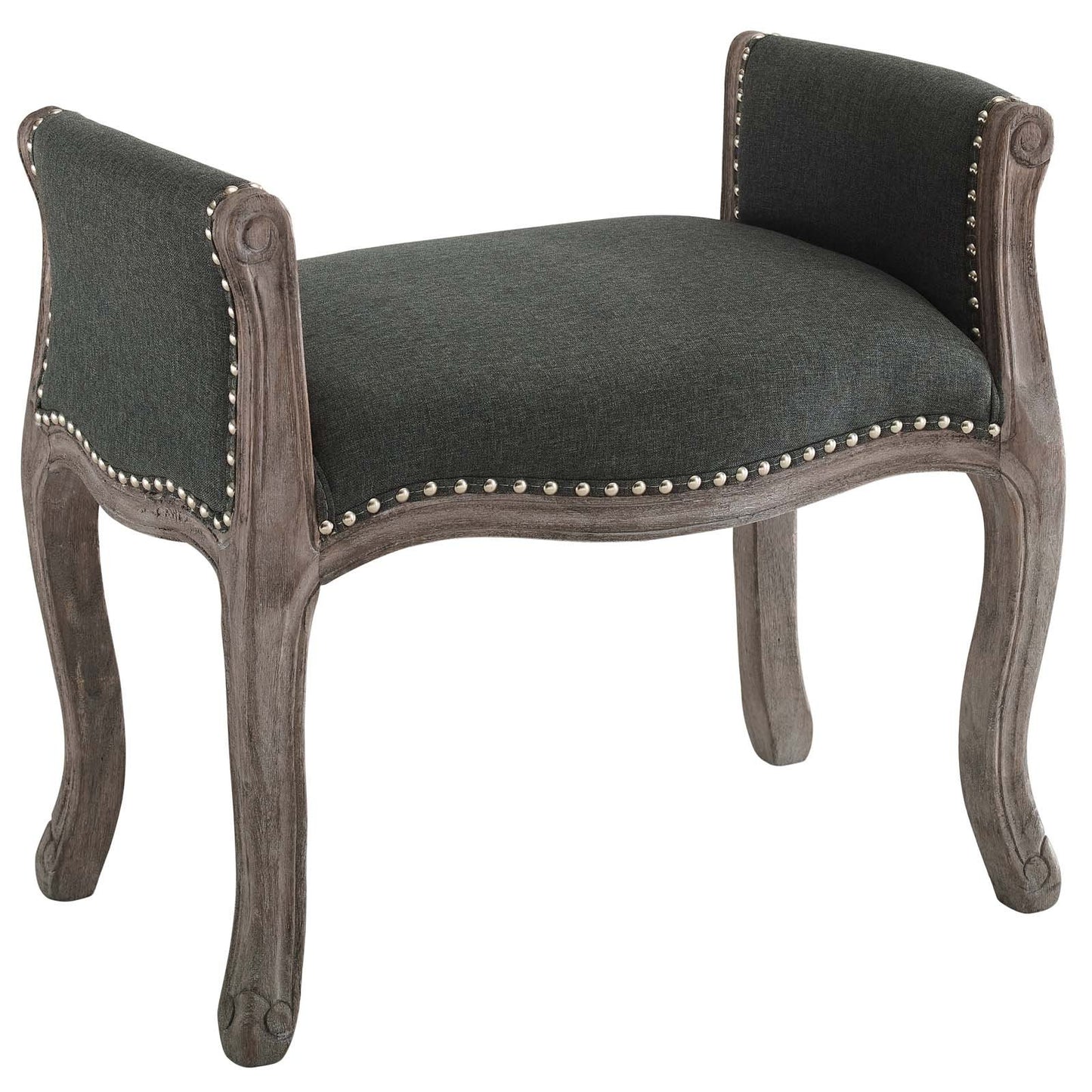 Modway Avail Vintage French Upholstered Fabric Bench