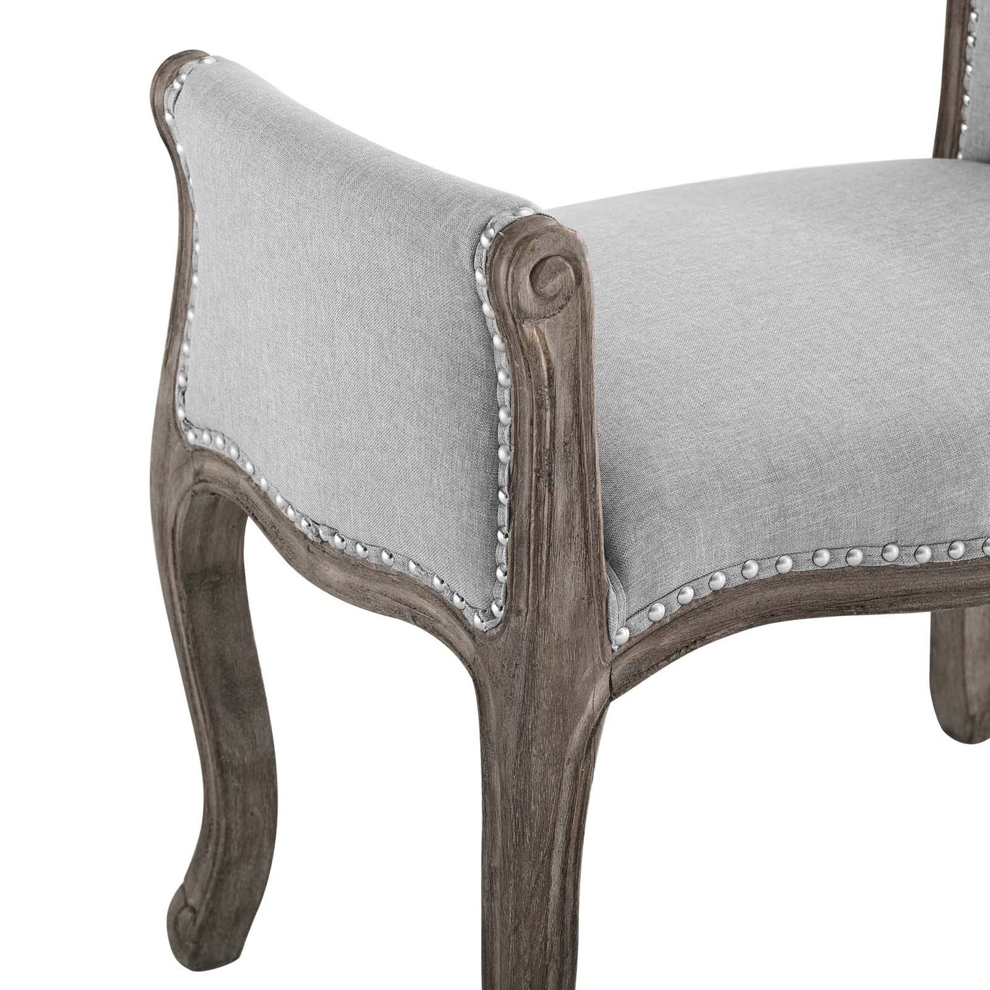 Modway Avail Vintage French Upholstered Fabric Bench