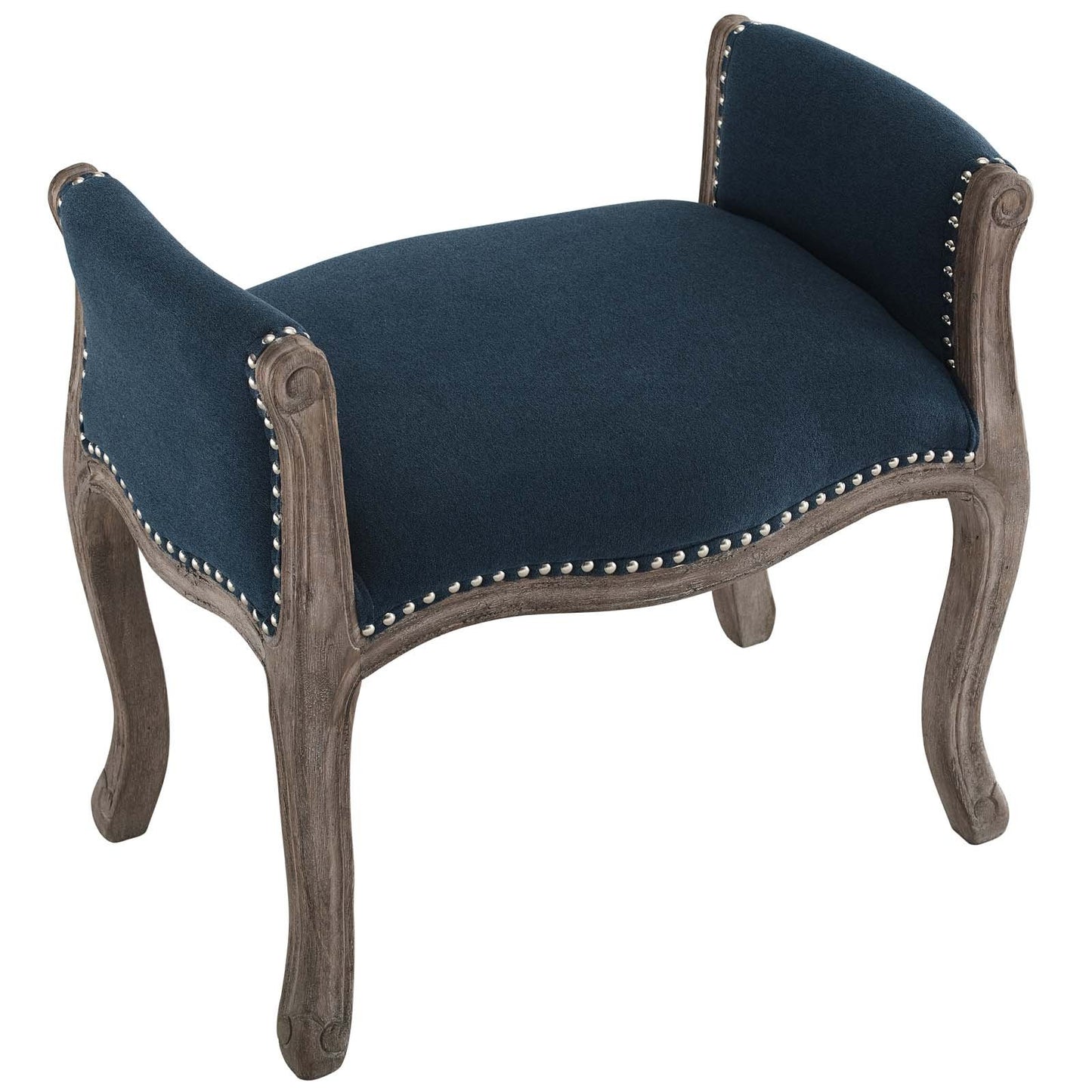 Modway Avail Vintage French Upholstered Fabric Bench