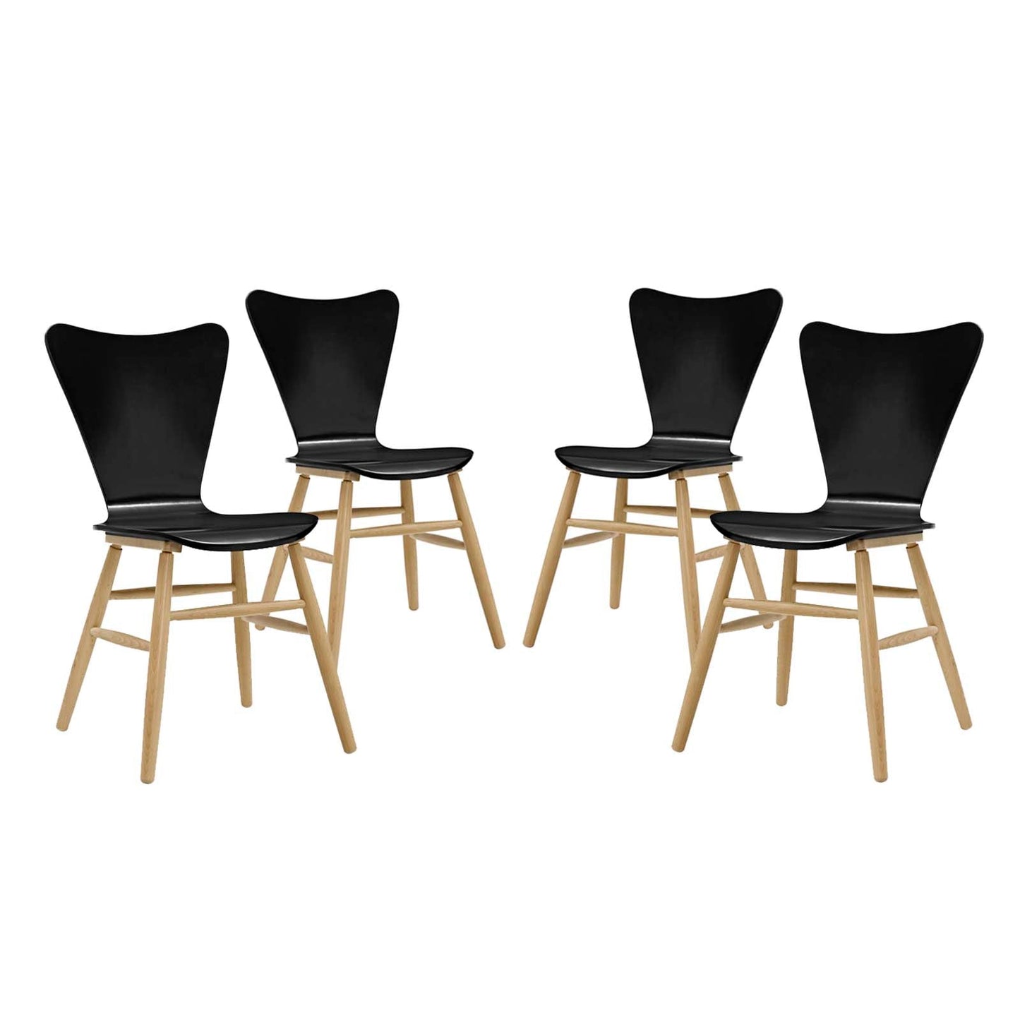 Modway Cascade Dining Chair Set of 4 | Dining Chairs | 