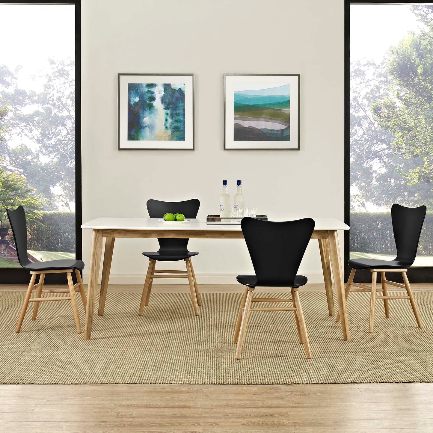 Modway Cascade Dining Chair Set of 4 | Dining Chairs