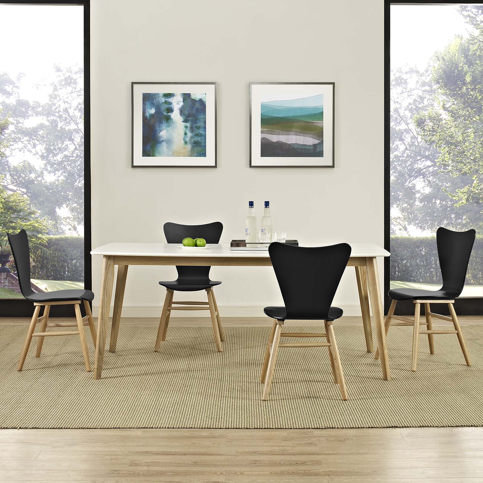 Modway Cascade Dining Chair Set of 4 | Dining Chairs