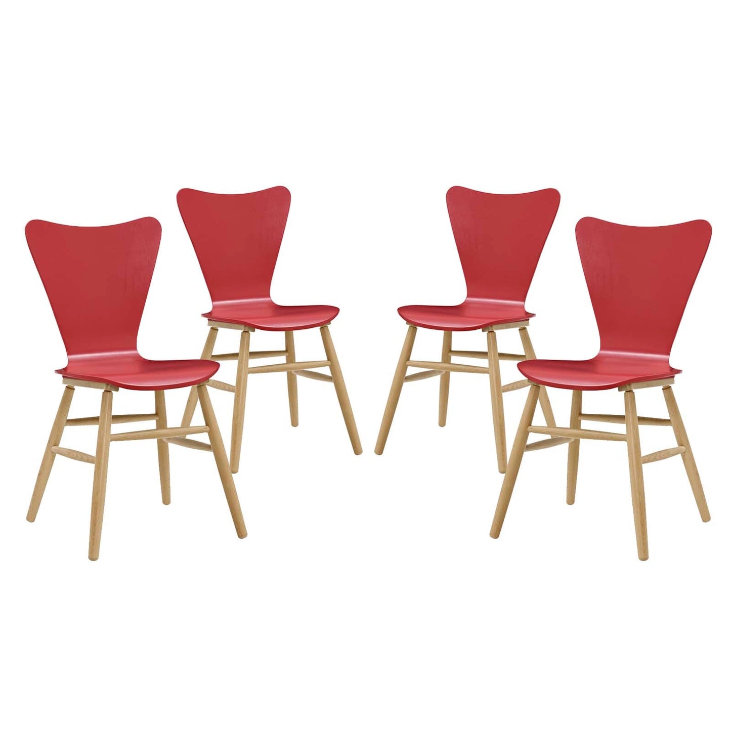 Modway Cascade Dining Chair Set of 4 | Dining Chairs | 