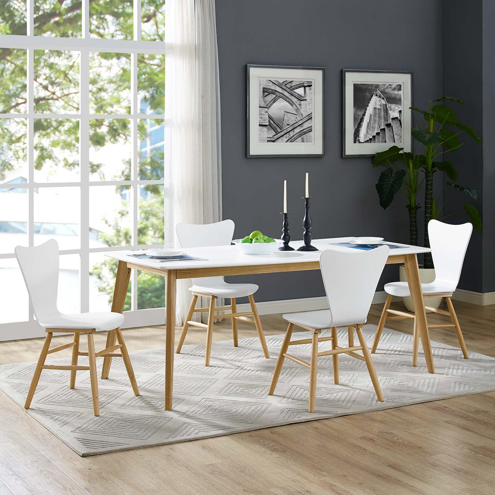 Modway Cascade Dining Chair Set of 4 | Dining Chairs | 
