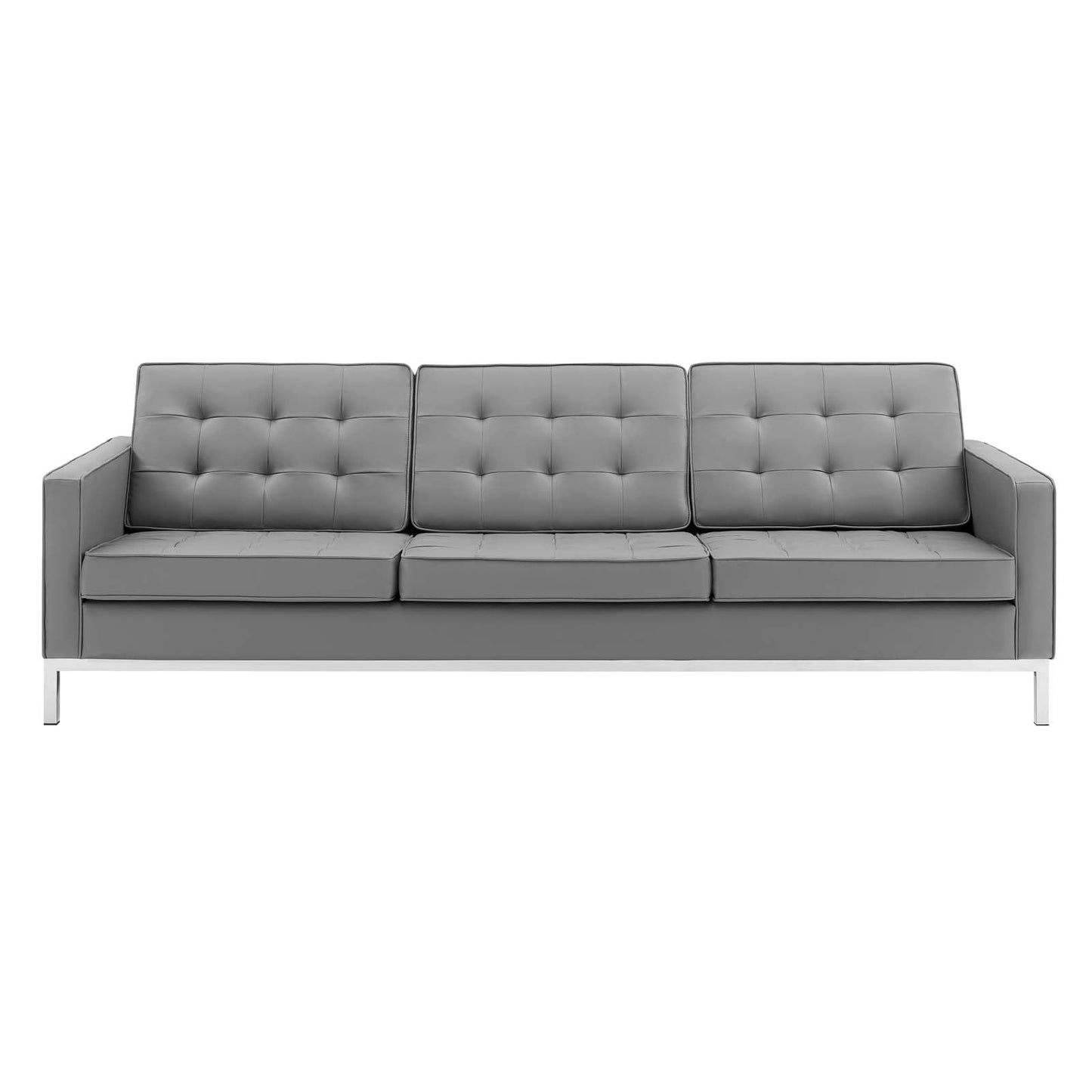 Modway Loft Tufted Button Upholstered Faux Leather Sofa - EEI-3385