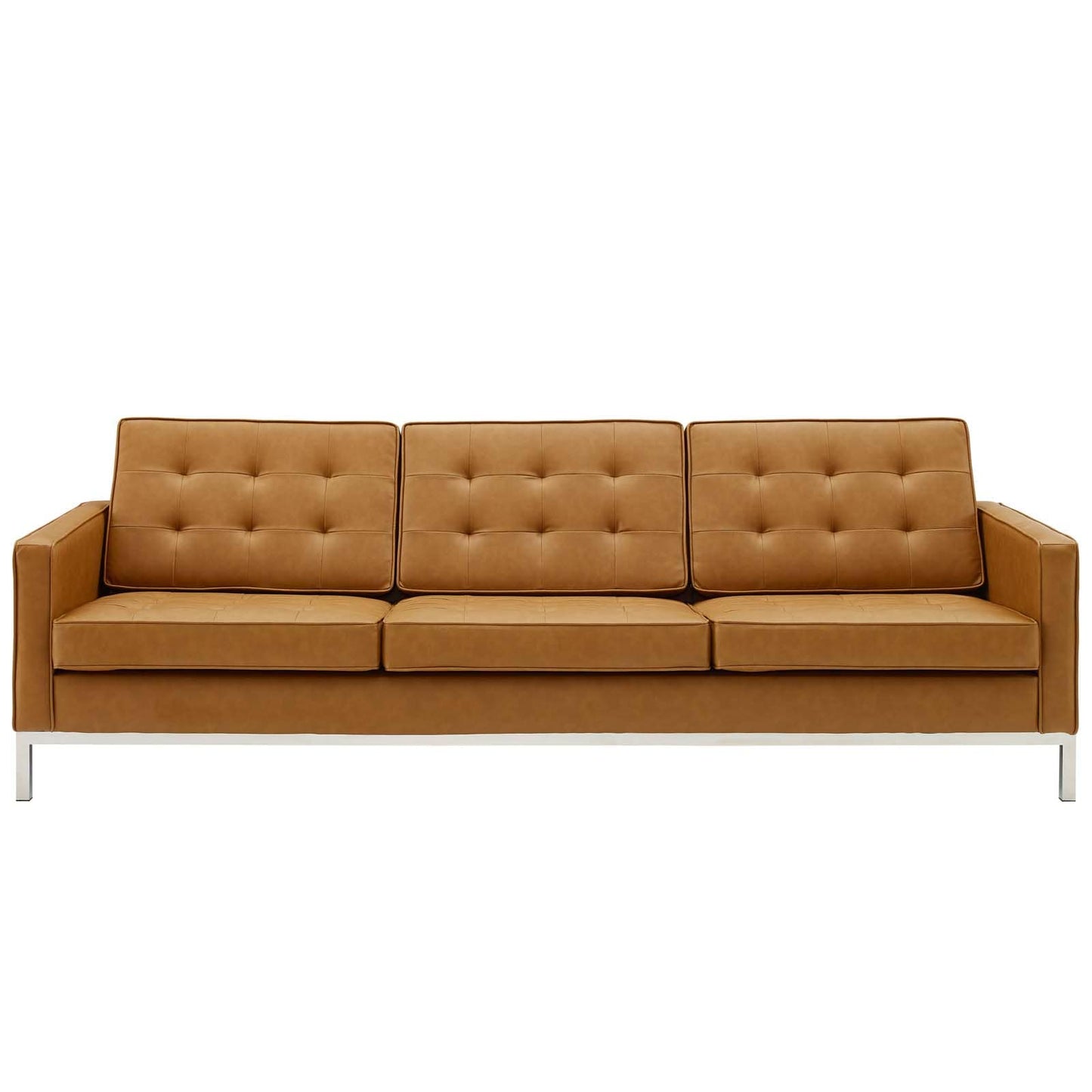 Modway Loft Tufted Button Upholstered Faux Leather Sofa | Sofas | Modishstore-14