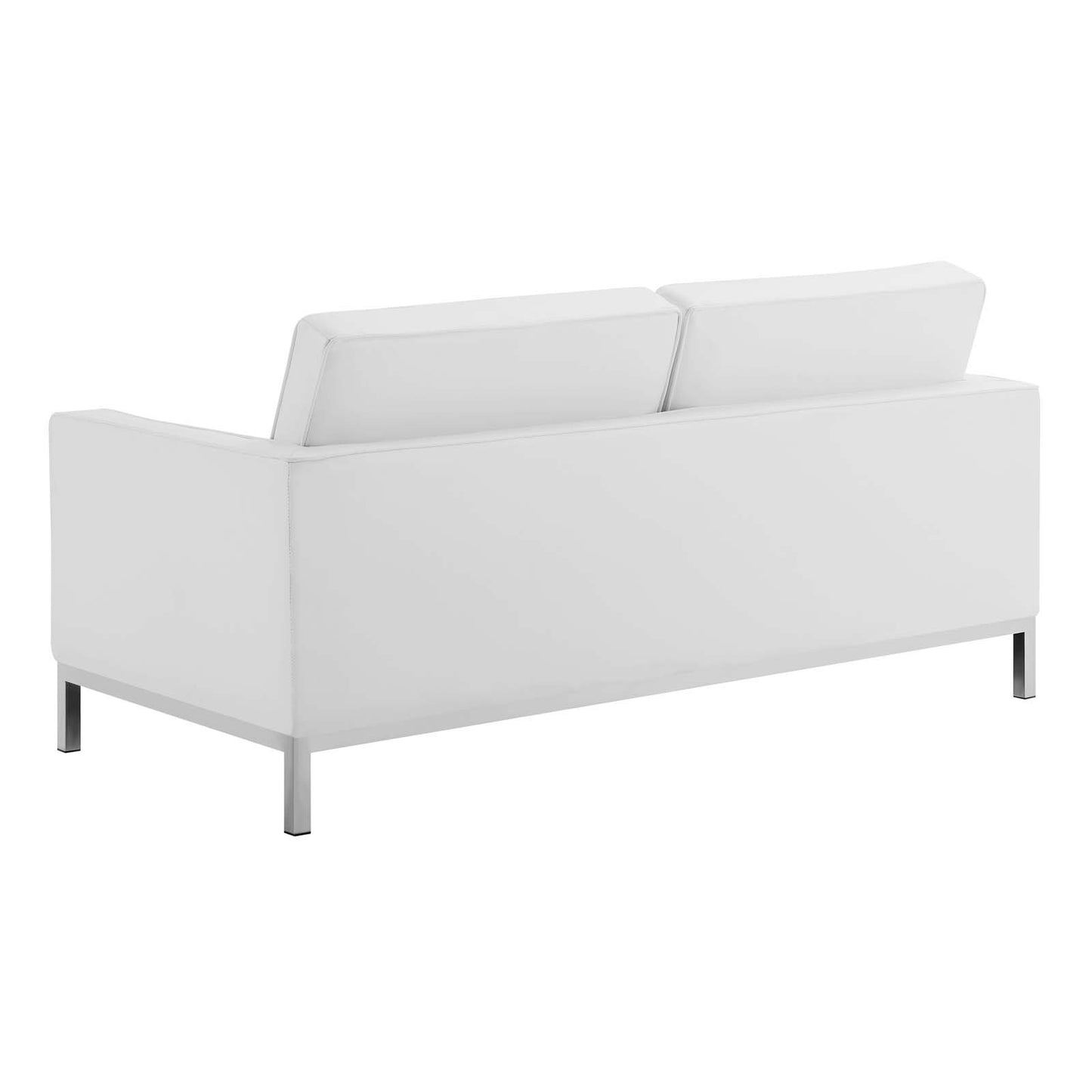 Modway Loft Tufted Button Upholstered Faux Leather Loveseat