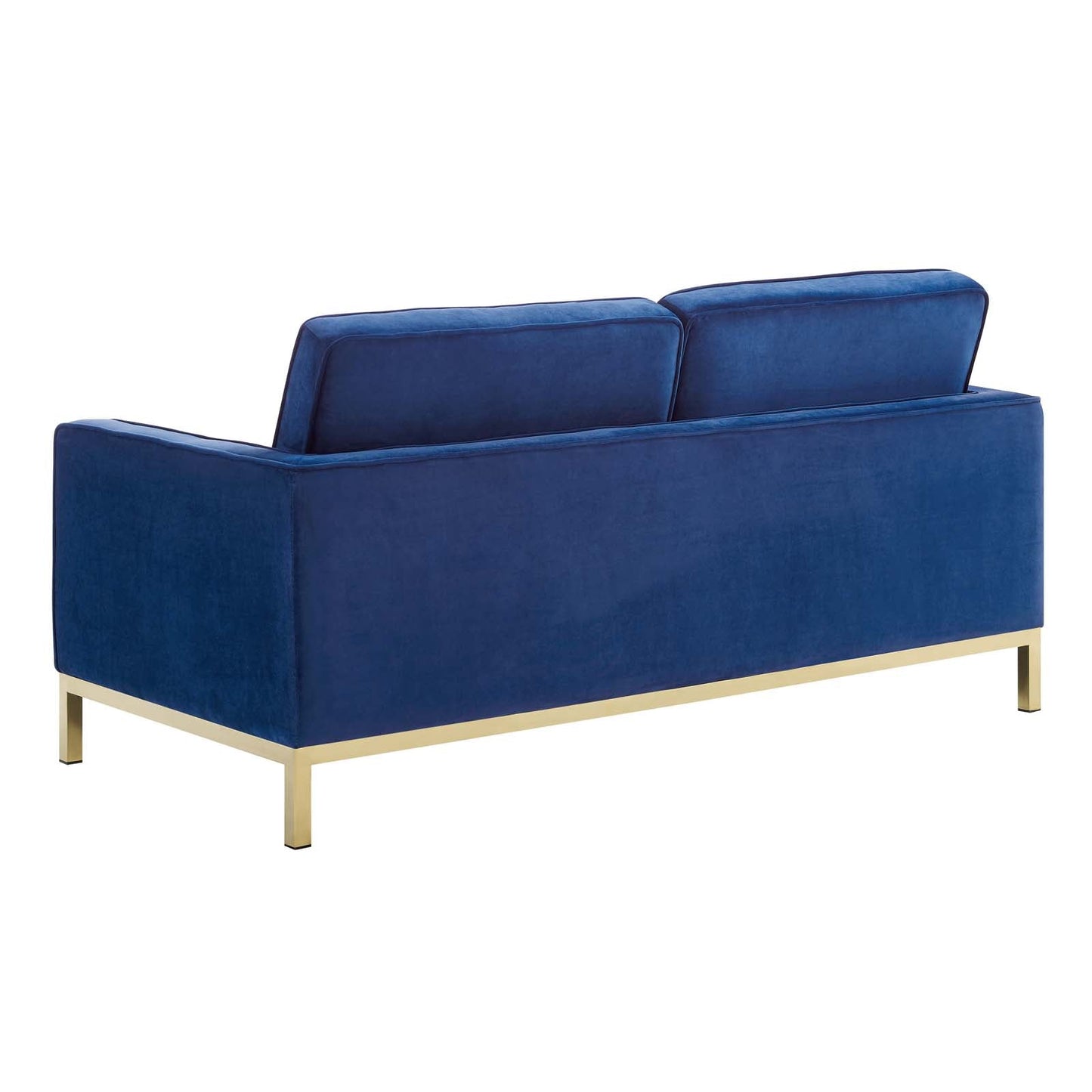 Modway Loft Gold Stainless Steel Leg Performance Velvet Loveseat | Loveseats | Modishstore-14