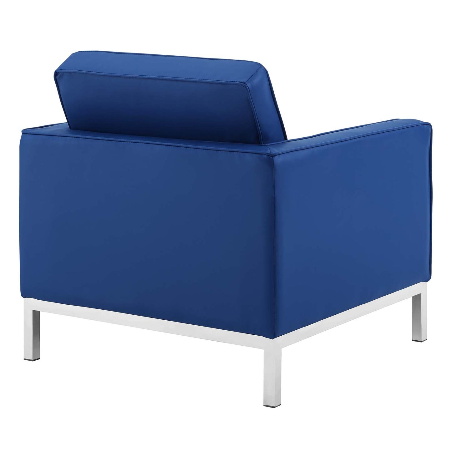 Modway Loft Tufted Button Upholstered Faux Leather Armchair
