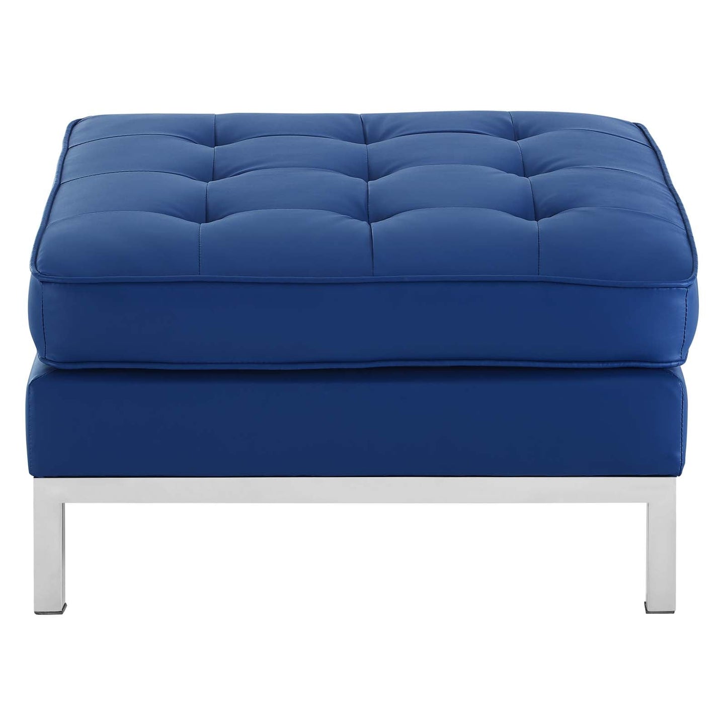 Modway Loft Tufted Button Upholstered Faux Leather Ottoman | Ottomans | Modishstore-13