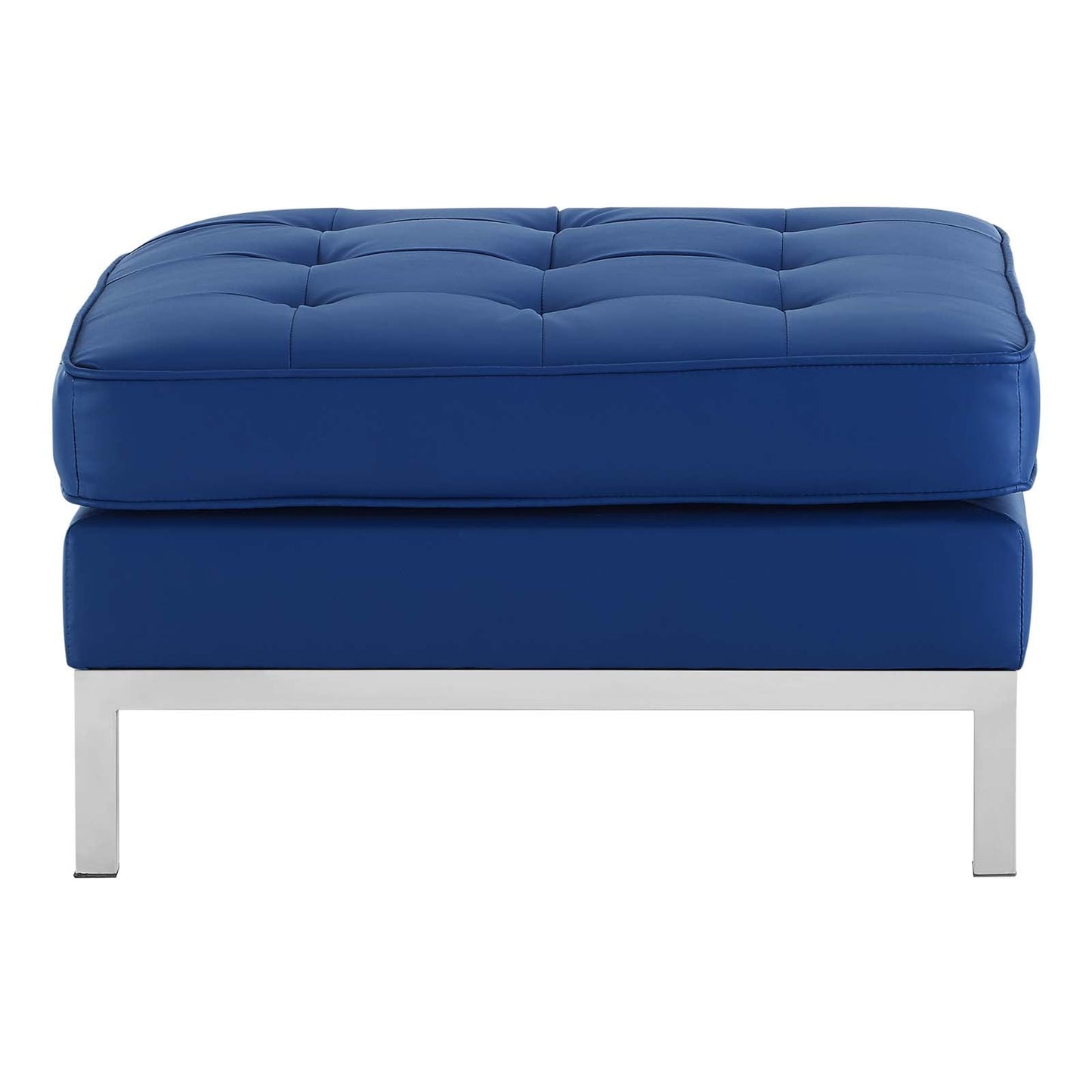Modway Loft Tufted Button Upholstered Faux Leather Ottoman | Ottomans | Modishstore-16