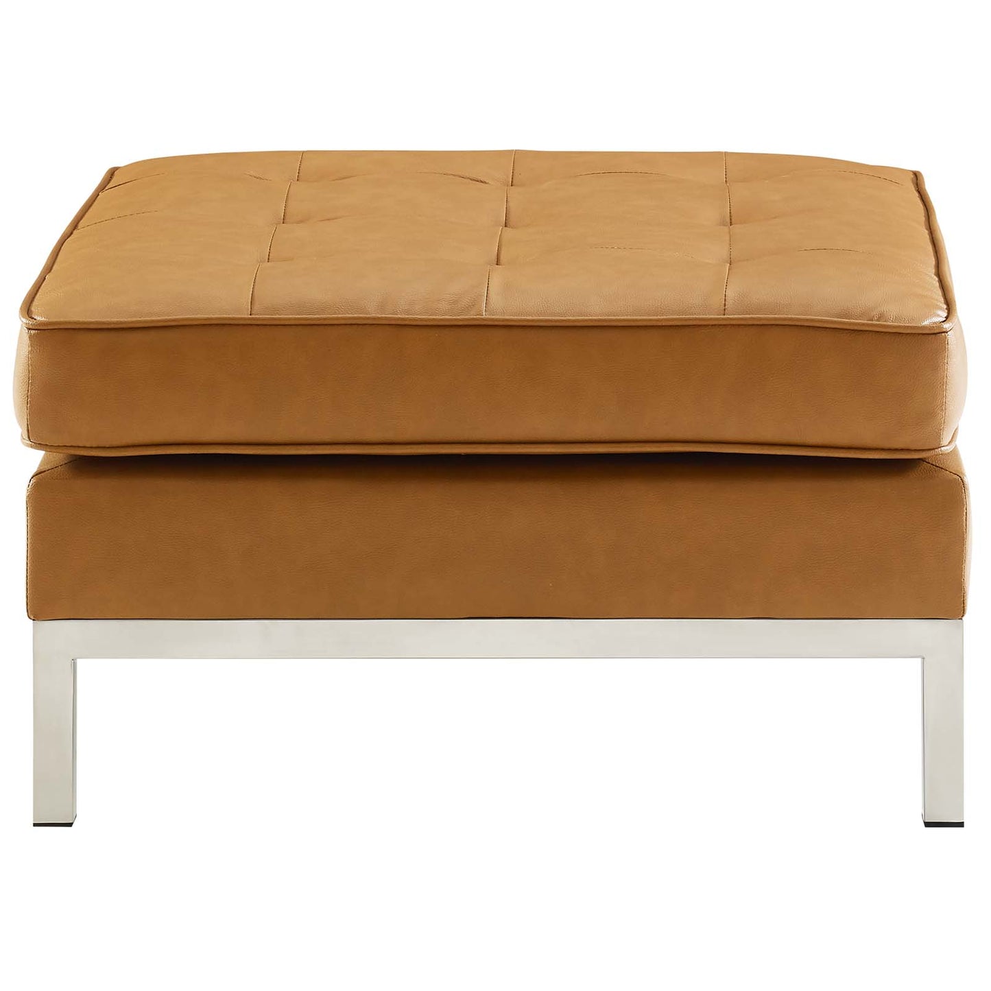 Modway Loft Tufted Button Upholstered Faux Leather Ottoman | Ottomans | Modishstore-19