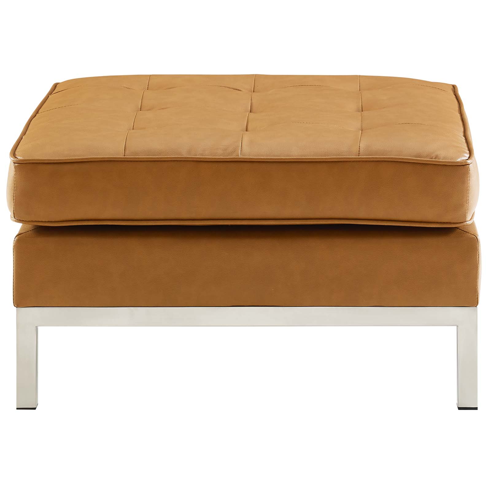 Modway Loft Tufted Button Upholstered Faux Leather Ottoman | Ottomans | Modishstore-19