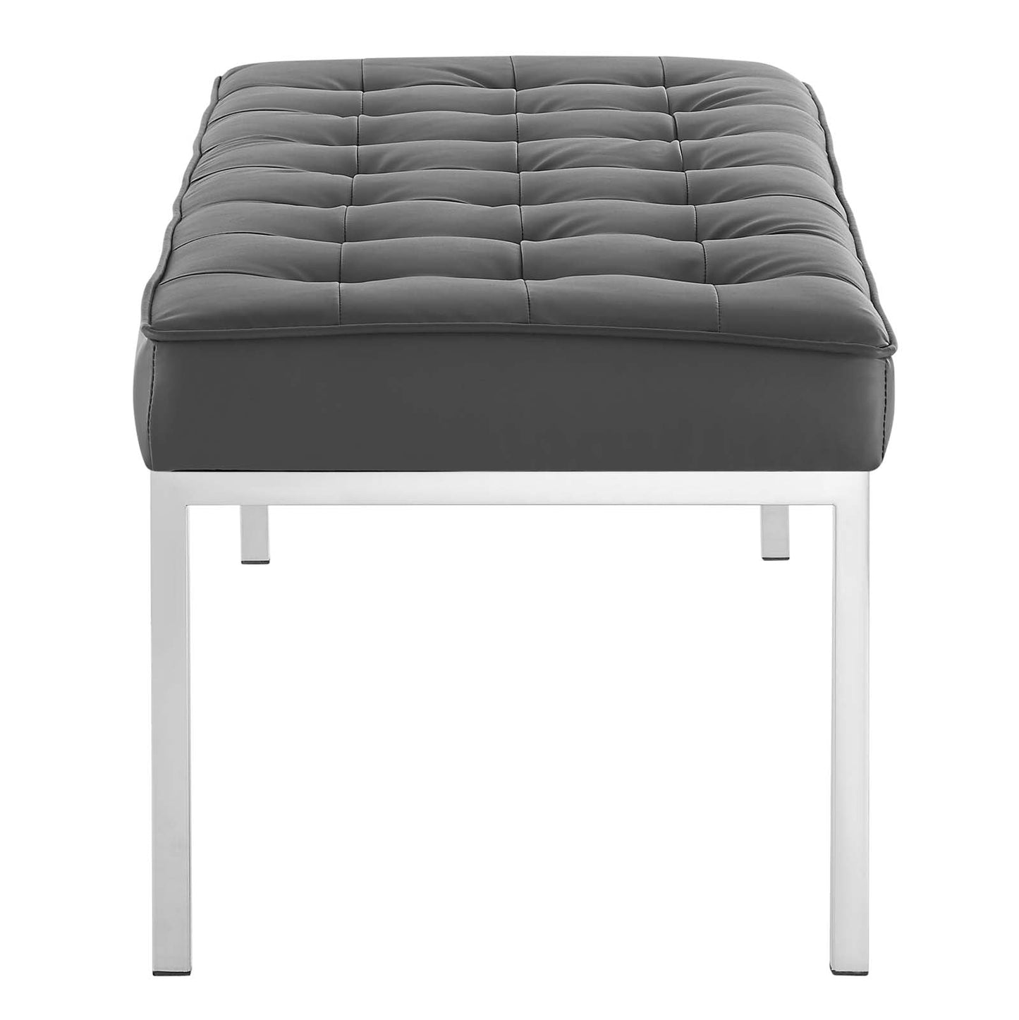 Modway Loft Tufted Button Large Upholstered Faux Leather Bench | Stools & Benches | Modishstore-7