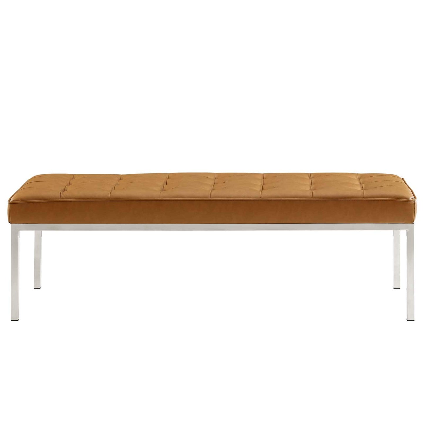 Modway Loft Tufted Button Large Upholstered Faux Leather Bench | Stools & Benches | Modishstore-16