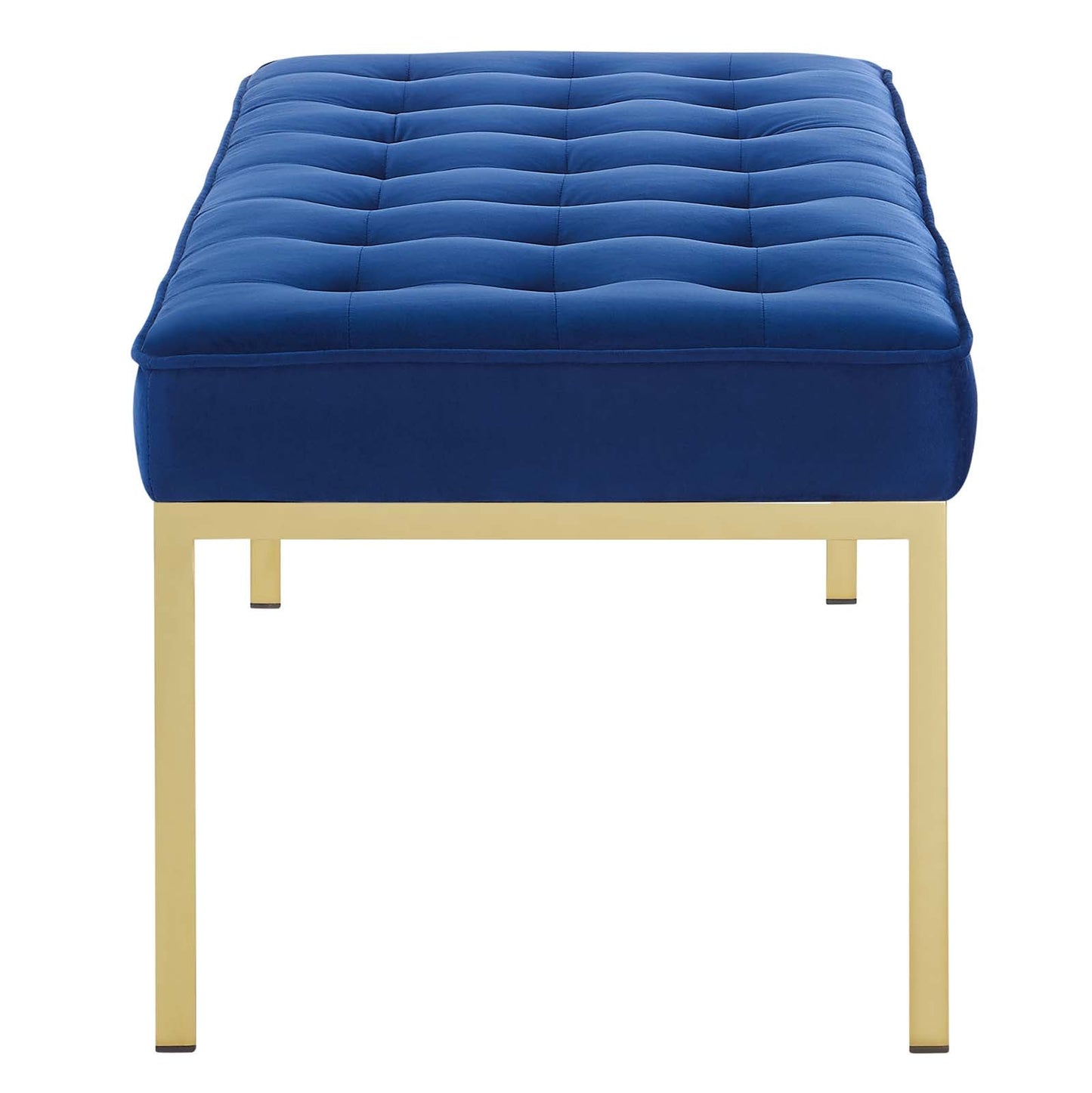 Modway Loft Gold Stainless Steel Leg Large Performance Velvet Bench | Stools & Benches | Modishstore-2