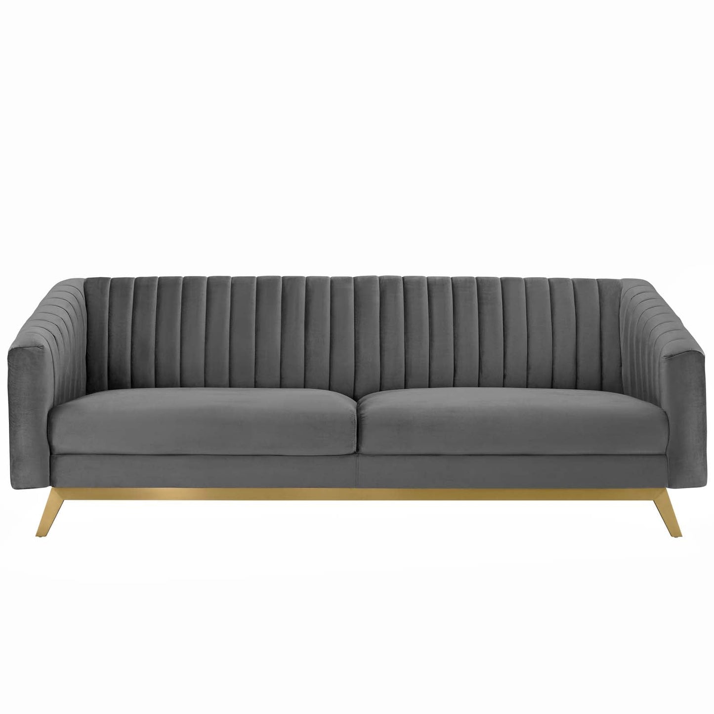 Modway Valiant Vertical Channel Tufted Performance Velvet Loveseat | Loveseats | Modishstore-10