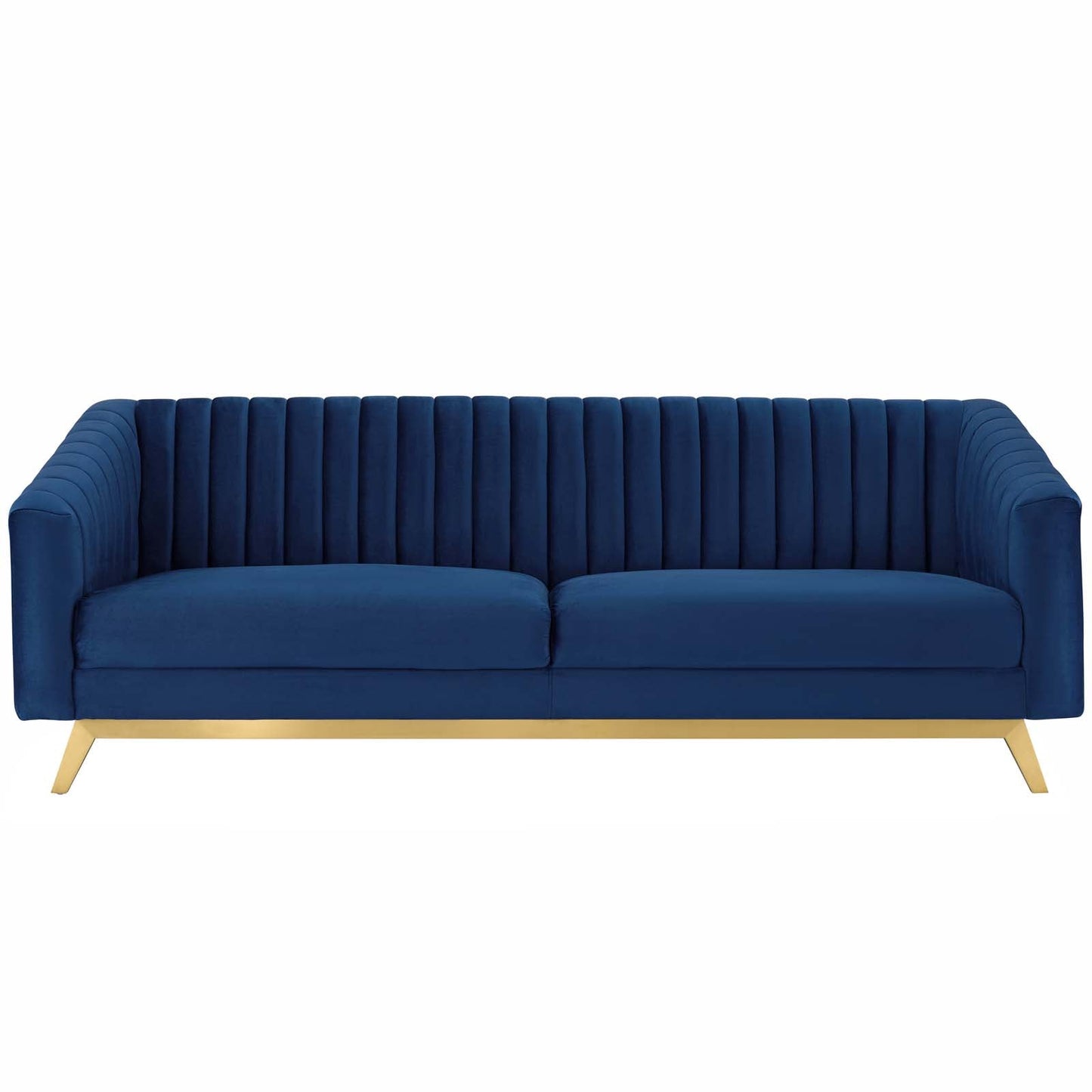 Modway Valiant Vertical Channel Tufted Performance Velvet Loveseat | Loveseats | Modishstore-2