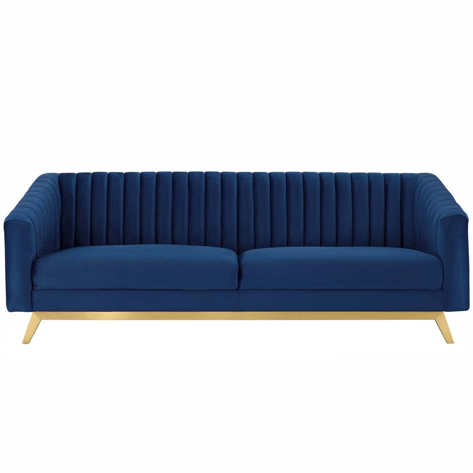 Modway Valiant Vertical Channel Tufted Performance Velvet Loveseat | Loveseats | Modishstore-2